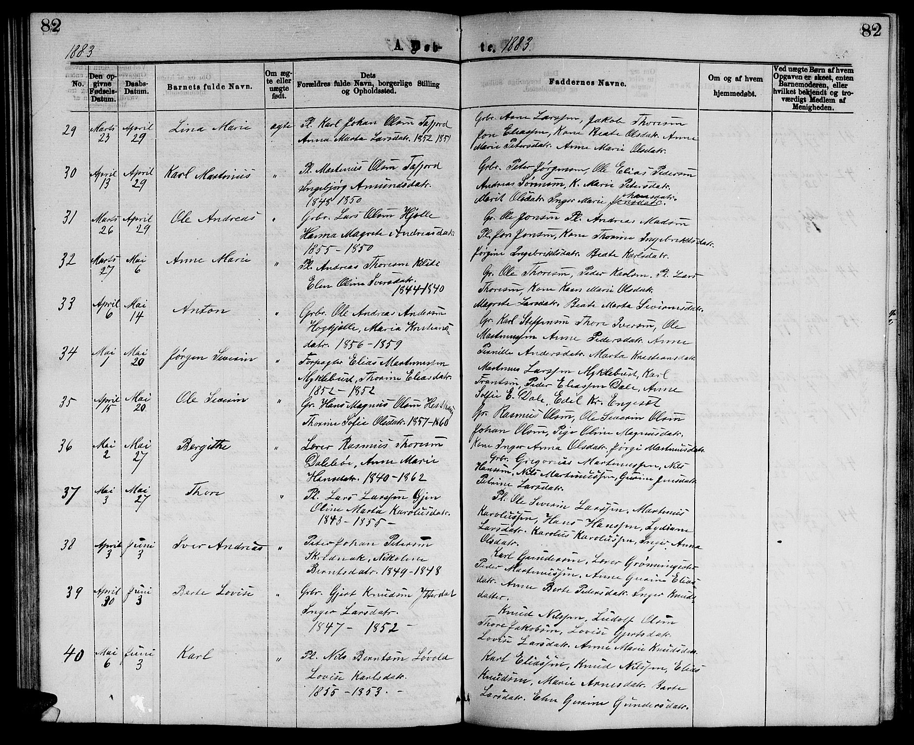 Ministerialprotokoller, klokkerbøker og fødselsregistre - Møre og Romsdal, AV/SAT-A-1454/519/L0262: Klokkerbok nr. 519C03, 1866-1884, s. 82