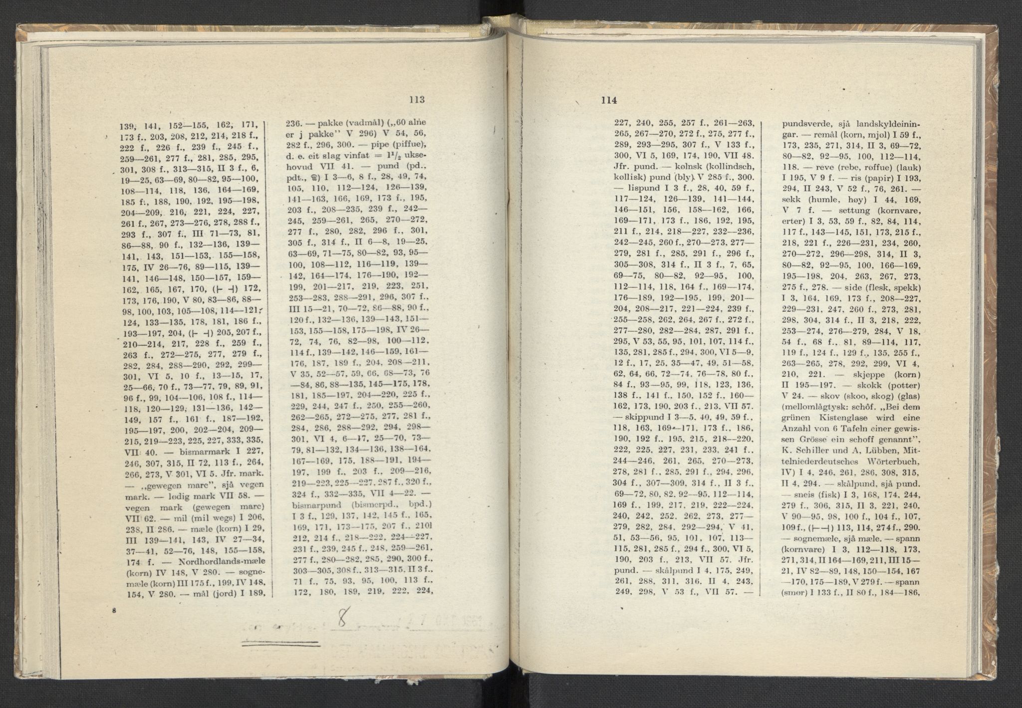 Publikasjoner utgitt av Arkivverket, PUBL/PUBL-001/C/0008: Sakregister, 1548-1567, s. 113-114