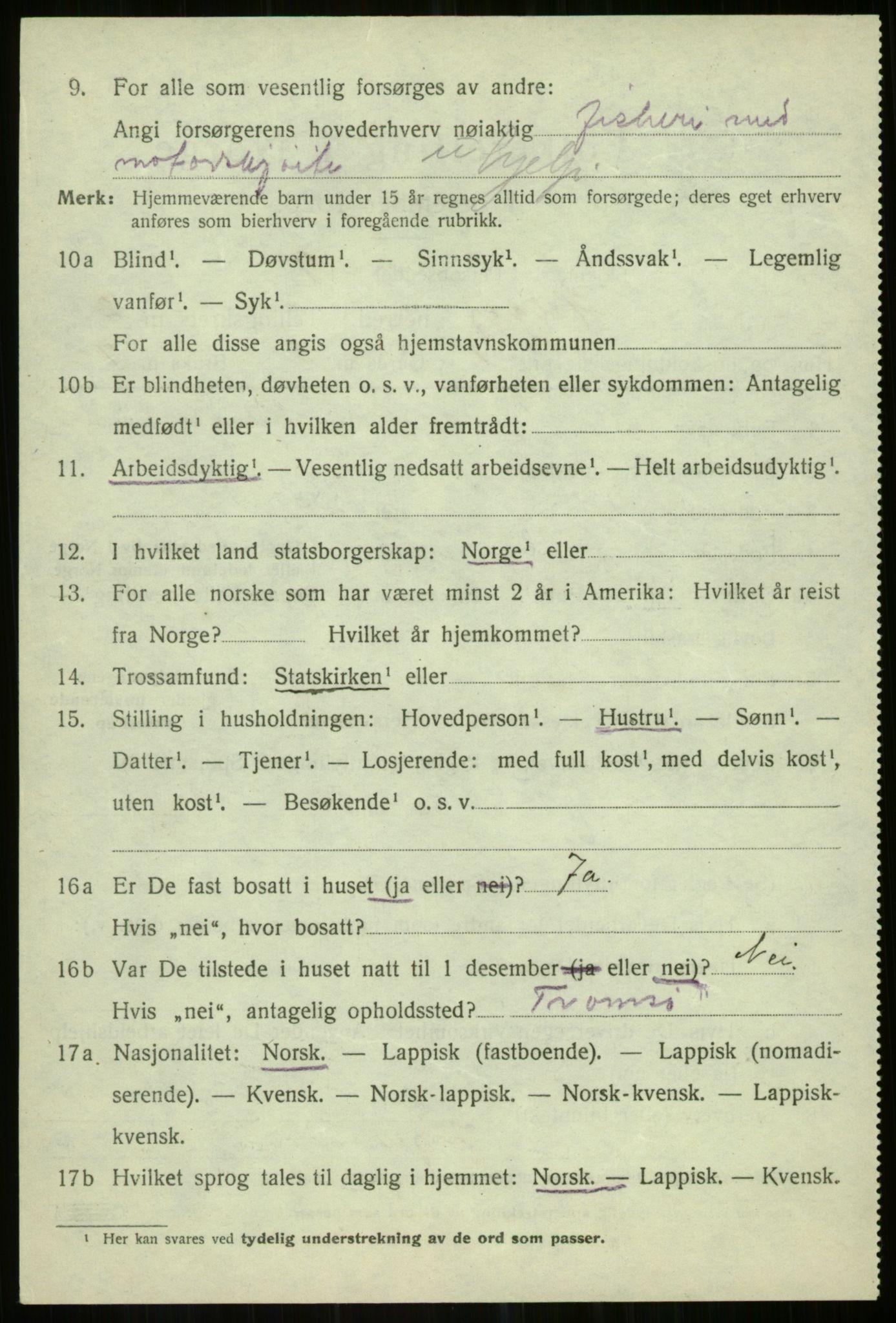 SATØ, Folketelling 1920 for 1935 Helgøy herred, 1920, s. 1128