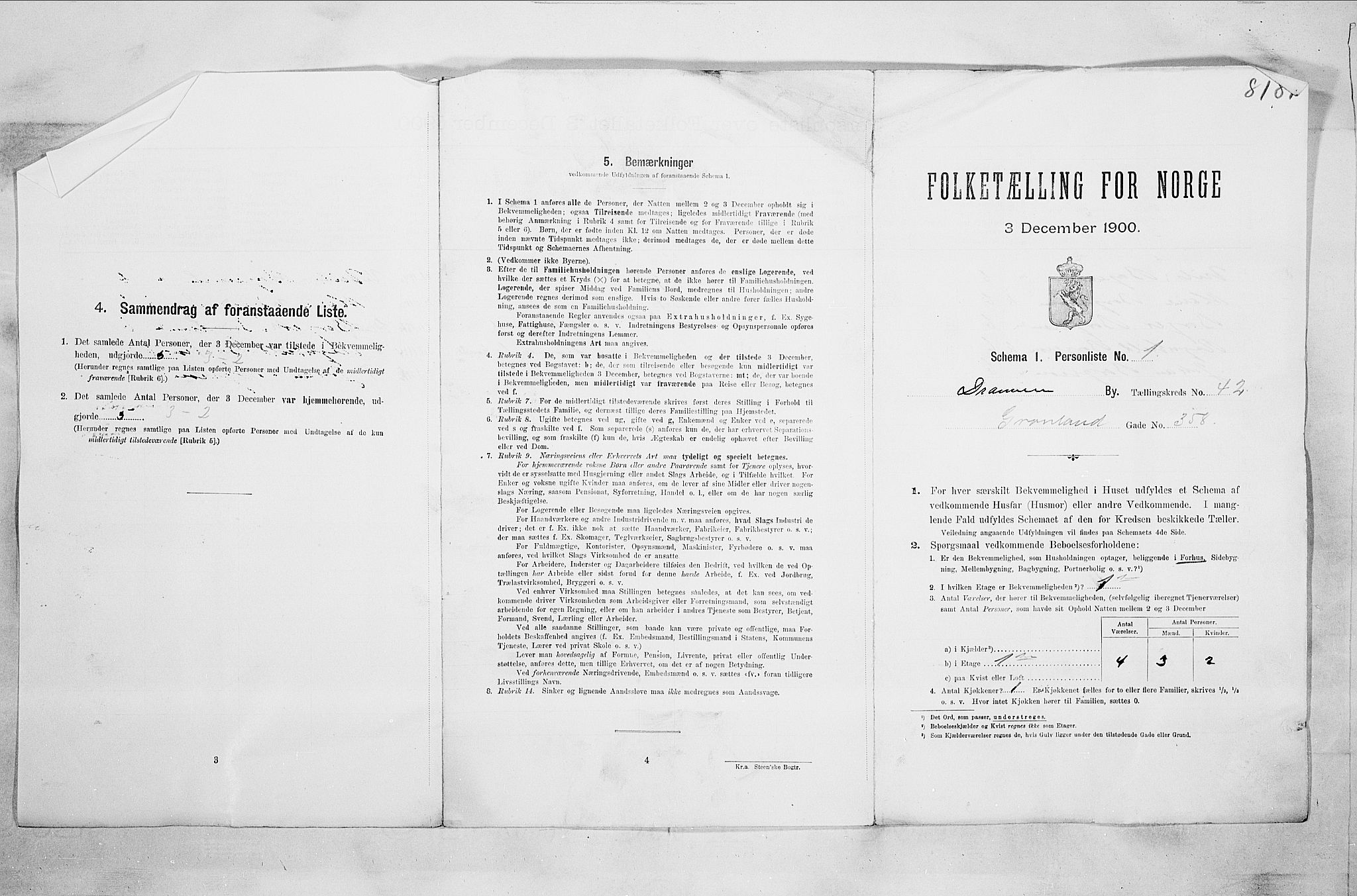 RA, Folketelling 1900 for 0602 Drammen kjøpstad, 1900, s. 6979