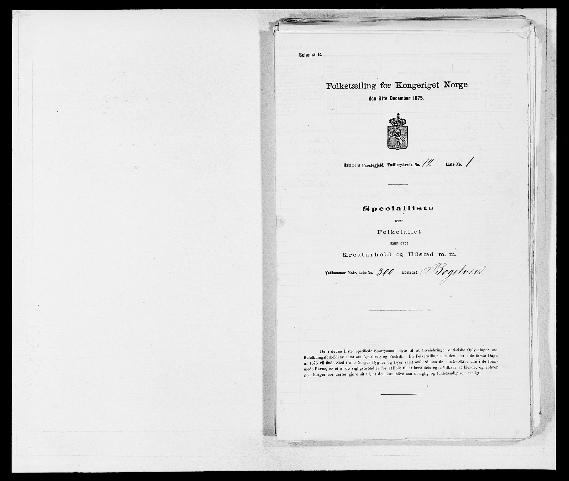 SAB, Folketelling 1875 for 1254P Hamre prestegjeld, 1875, s. 1586