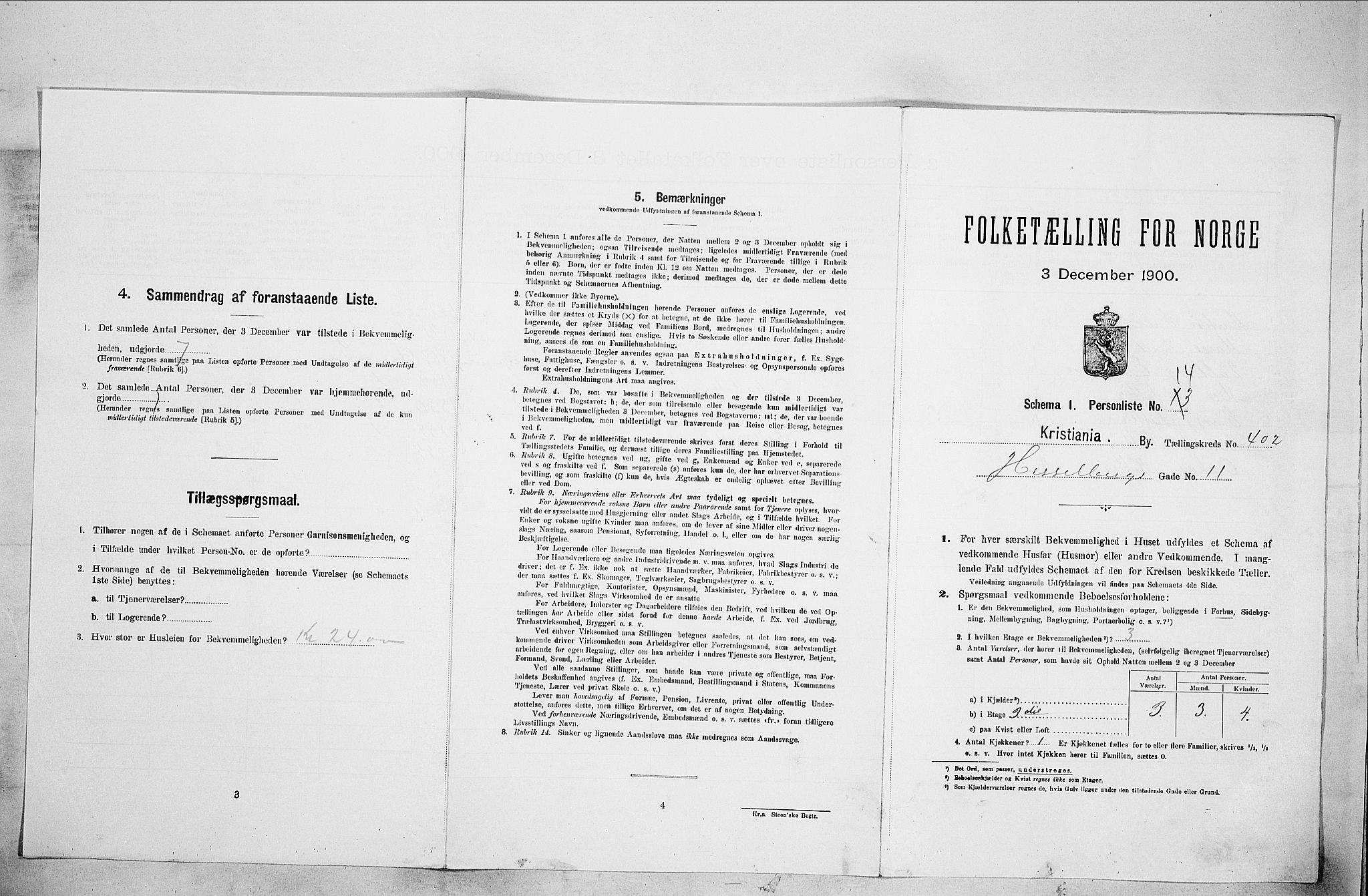 SAO, Folketelling 1900 for 0301 Kristiania kjøpstad, 1900, s. 37768