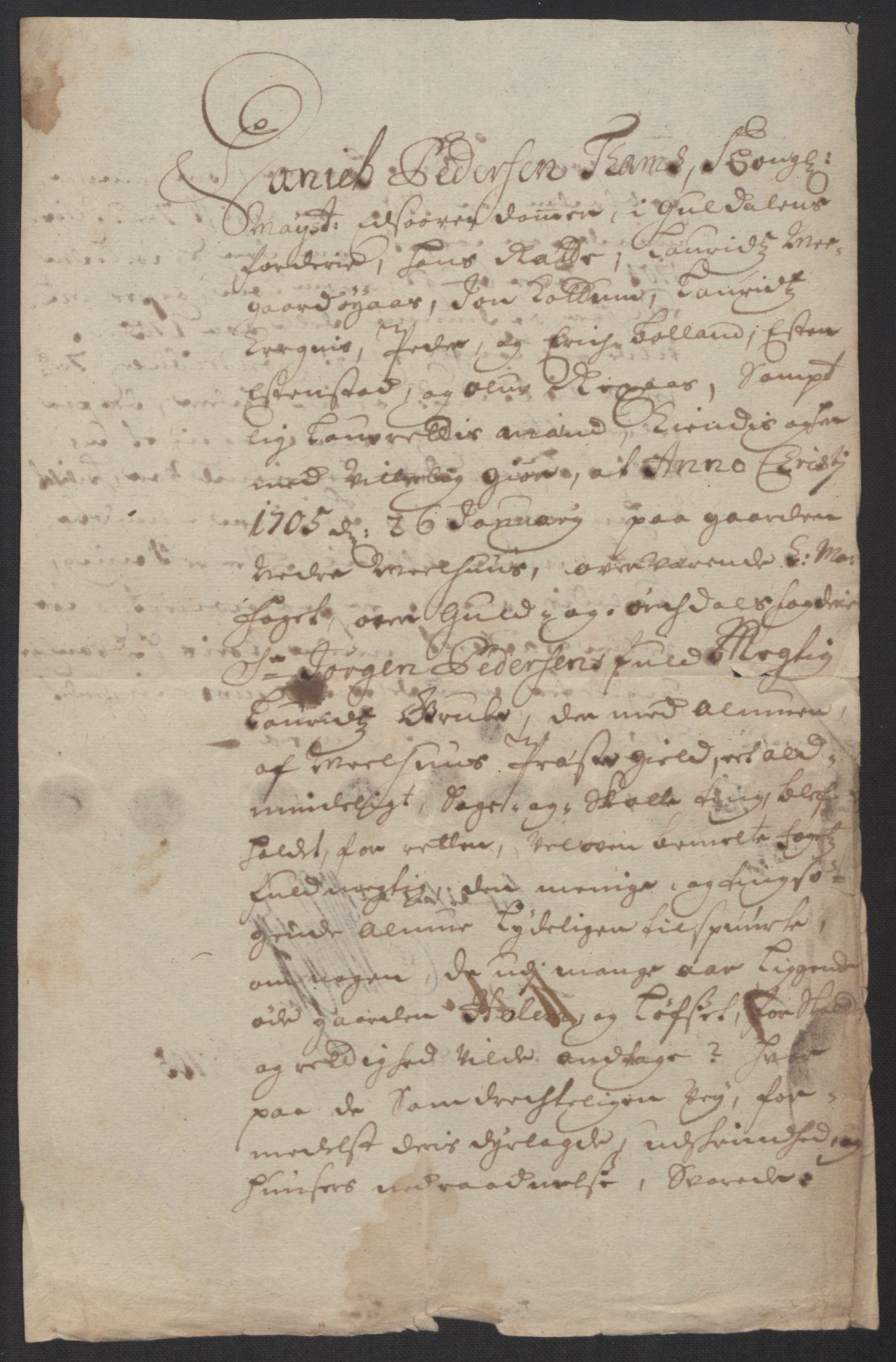 Rentekammeret inntil 1814, Reviderte regnskaper, Fogderegnskap, RA/EA-4092/R60/L3955: Fogderegnskap Orkdal og Gauldal, 1705, s. 443