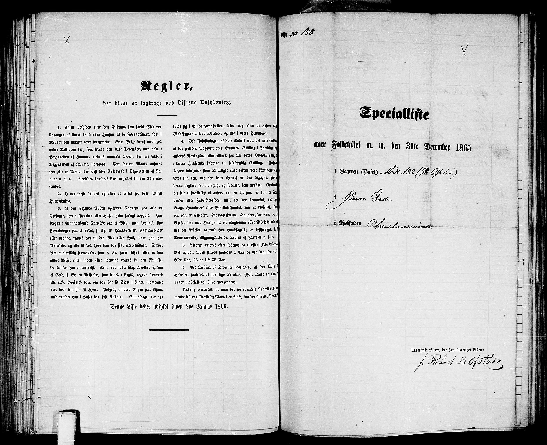 RA, Folketelling 1865 for 1503B Kristiansund prestegjeld, Kristiansund kjøpstad, 1865, s. 324