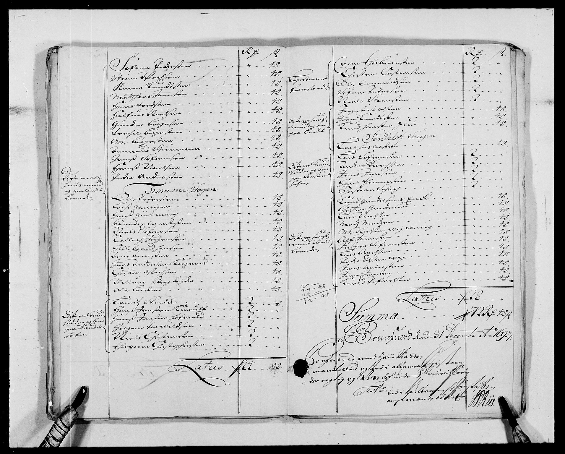 Rentekammeret inntil 1814, Reviderte regnskaper, Fogderegnskap, AV/RA-EA-4092/R39/L2311: Fogderegnskap Nedenes, 1690-1692, s. 232