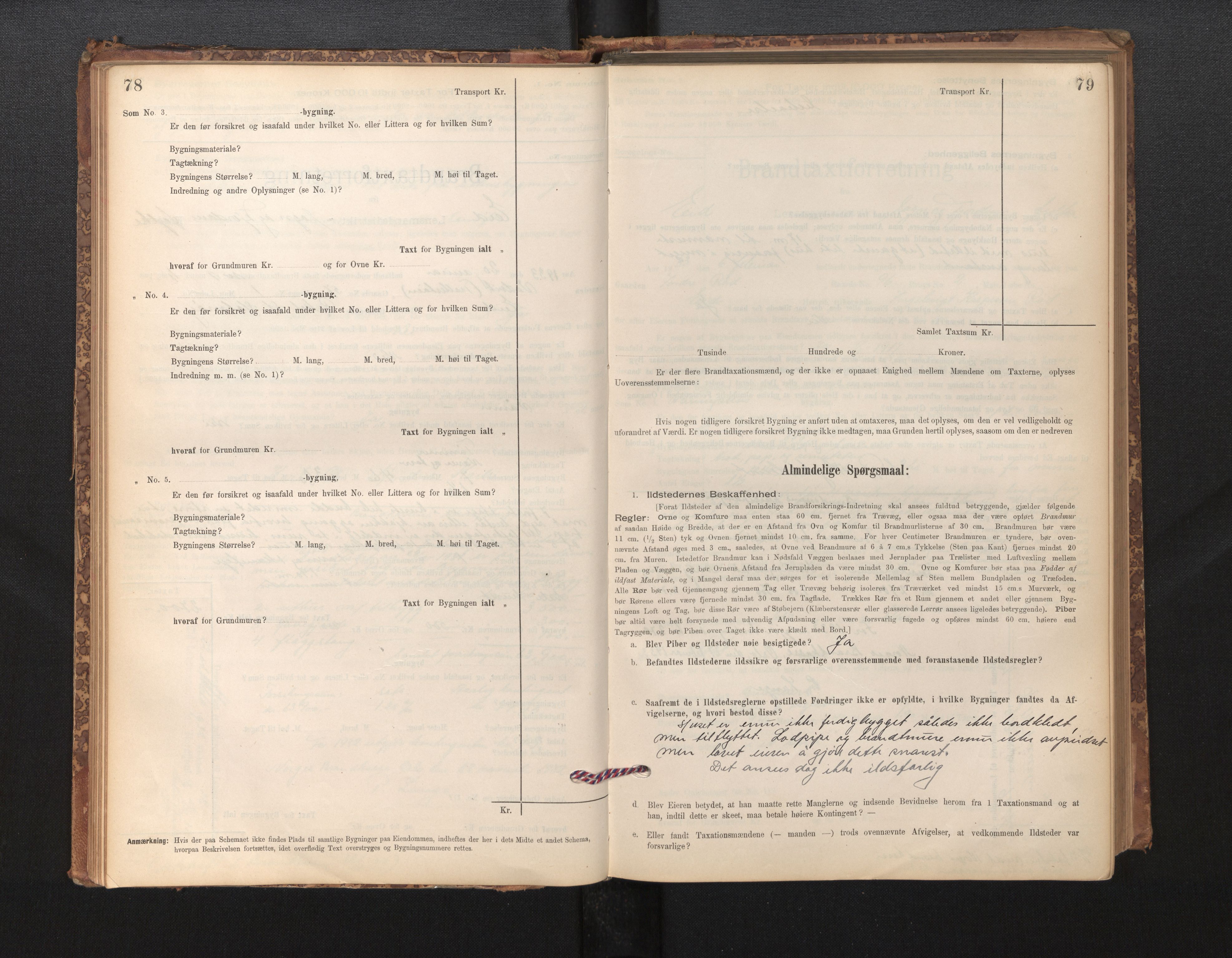 Lensmannen i Eid, SAB/A-27001/0012/L0007: Branntakstprotokoll, skjematakst, 1896-1929, s. 78-79
