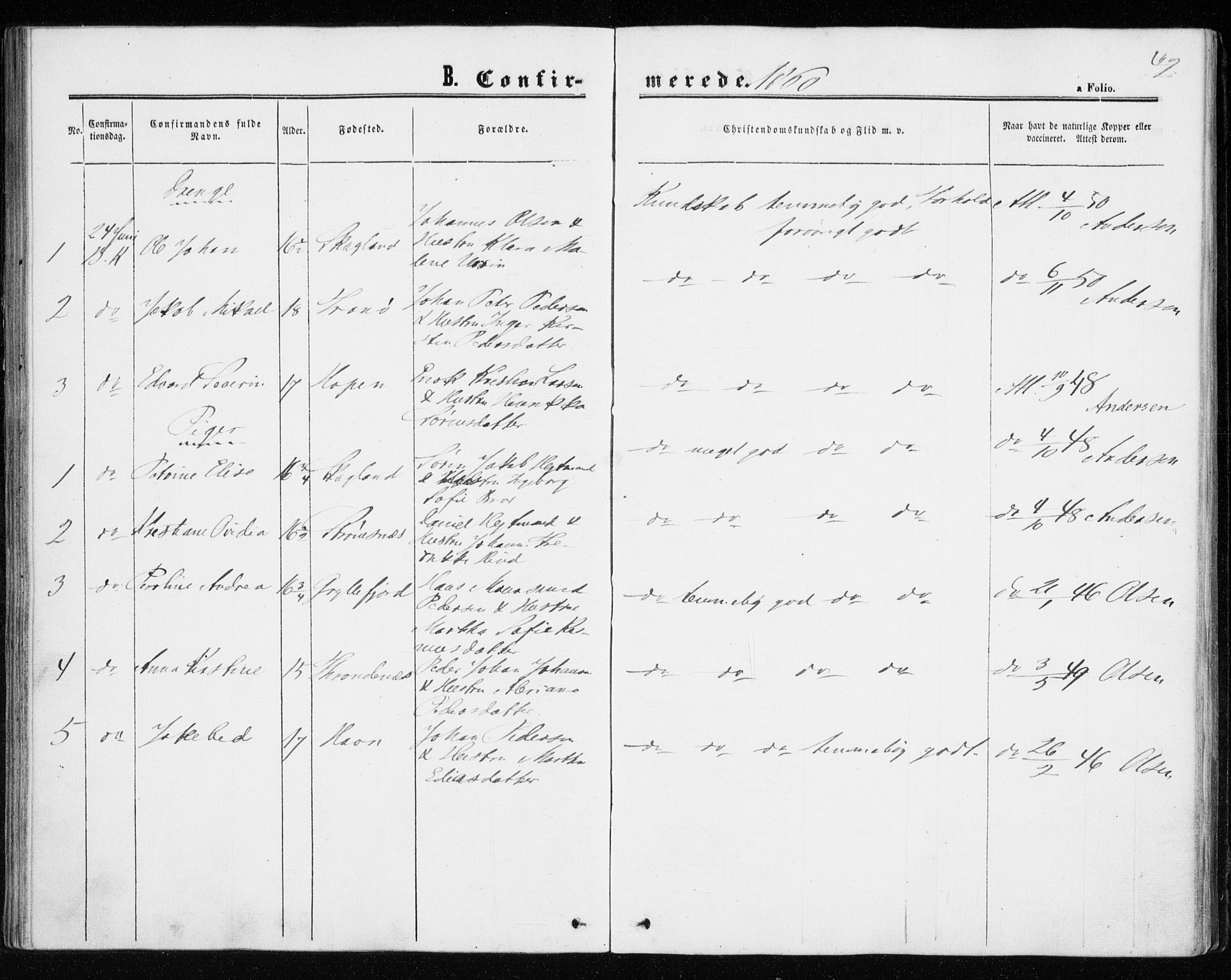 Berg sokneprestkontor, AV/SATØ-S-1318/G/Ga/Gaa/L0002kirke: Ministerialbok nr. 2, 1860-1872, s. 42