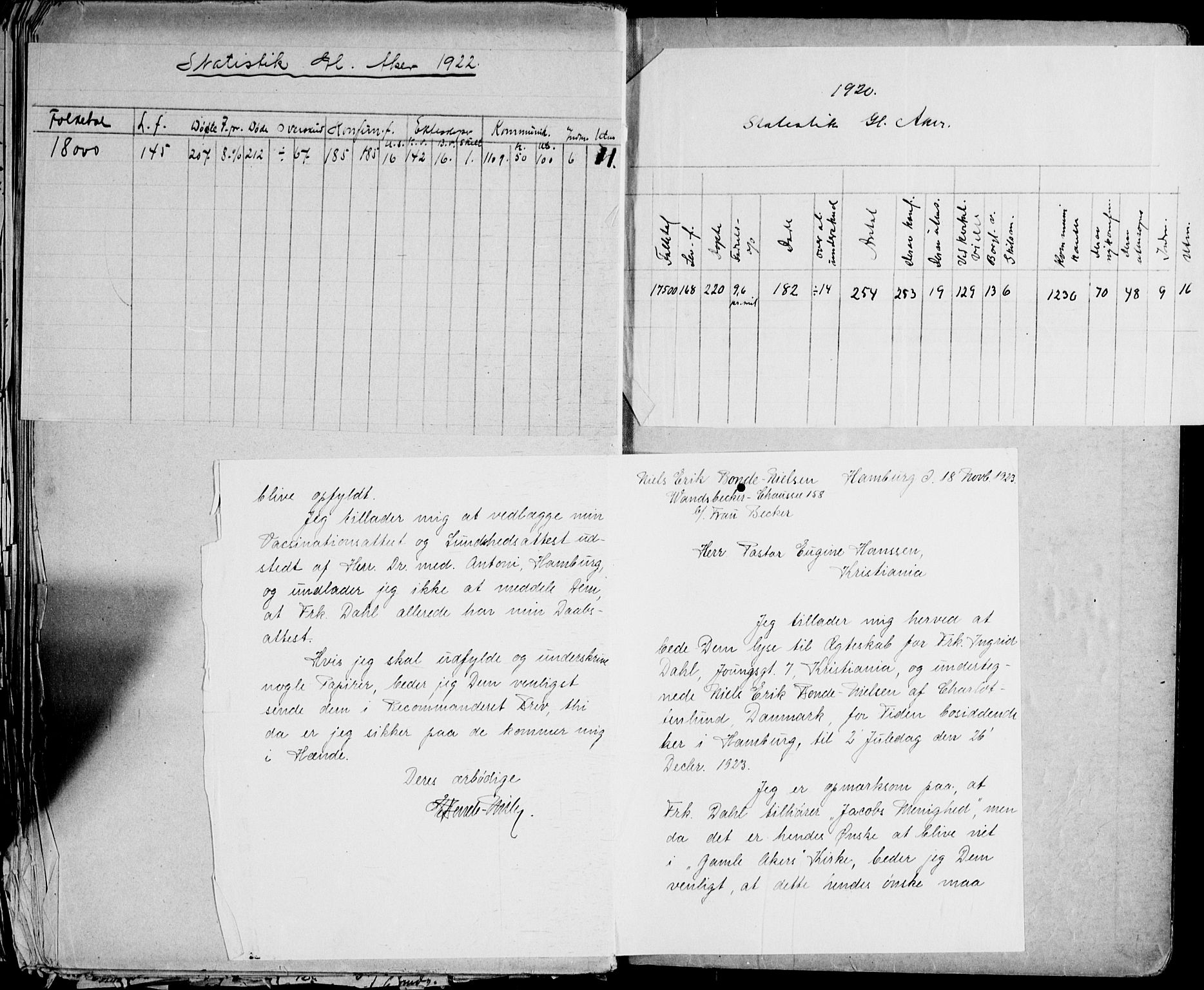 Gamle Aker prestekontor Kirkebøker, AV/SAO-A-10617a/H/L0005: Lysningsprotokoll nr. 5, 1918-1930