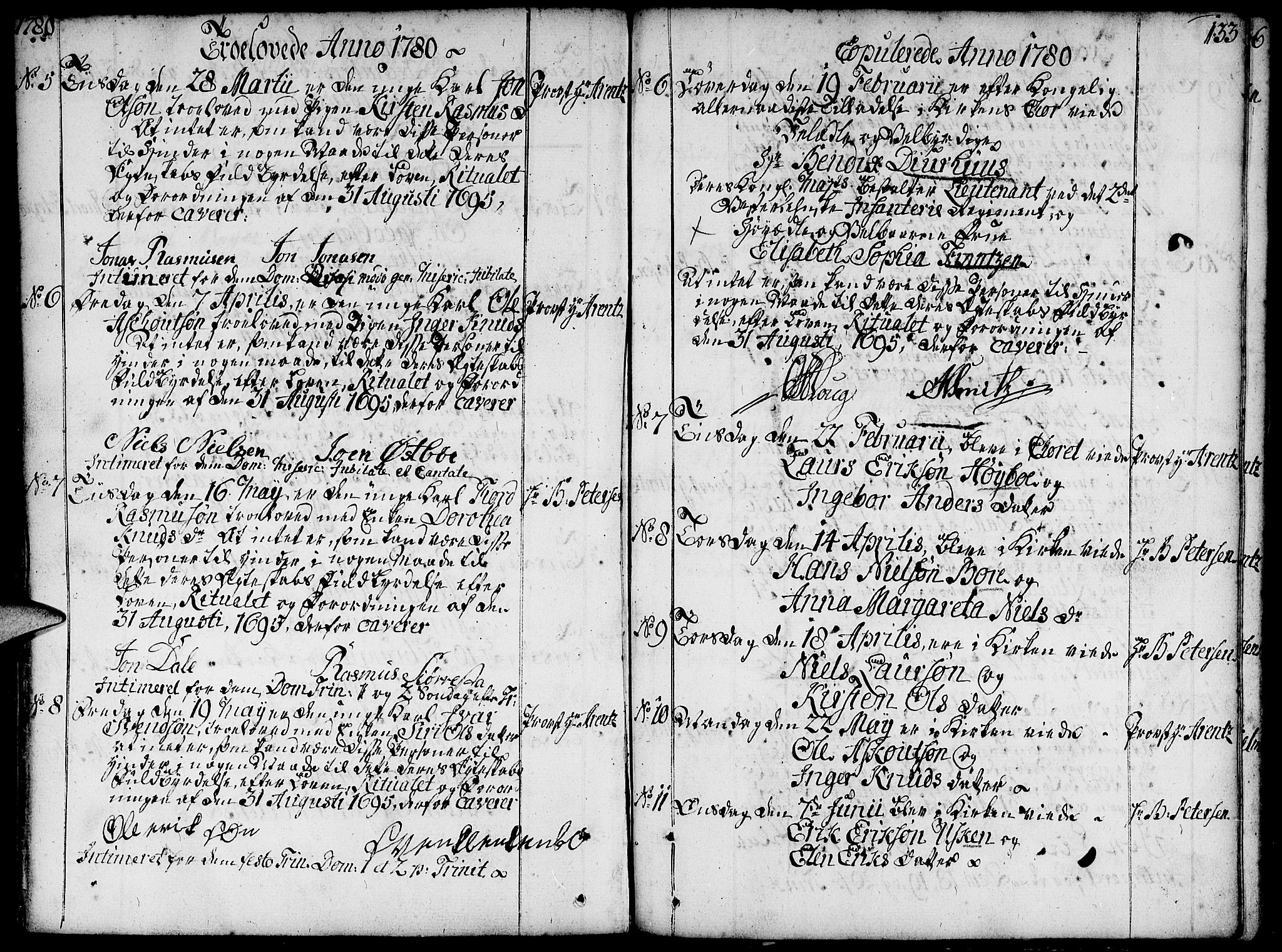 Domkirken sokneprestkontor, SAST/A-101812/001/30/30BA/L0004: Ministerialbok nr. A 4, 1744-1782, s. 133