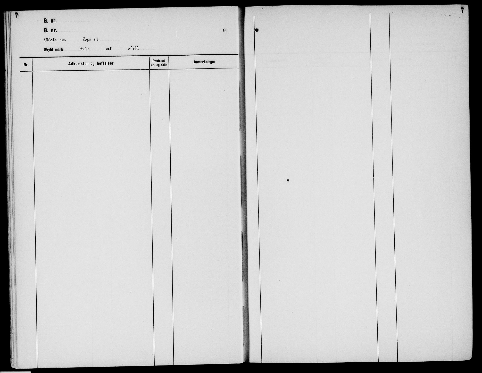 Sør-Østerdal sorenskriveri, SAH/TING-018/H/Ha/Haa/L0031: Panteregister nr. 13, 1922-1954, s. 7