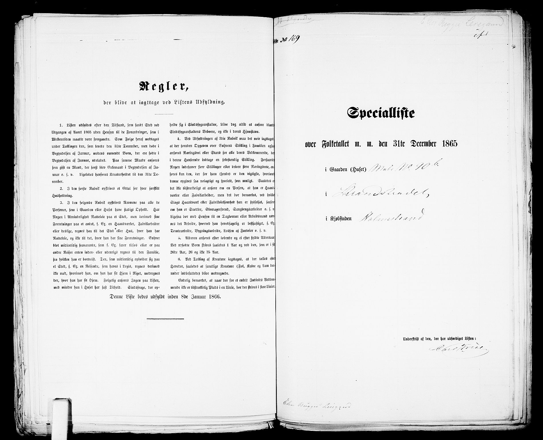 RA, Folketelling 1865 for 0702B Botne prestegjeld, Holmestrand kjøpstad, 1865, s. 347
