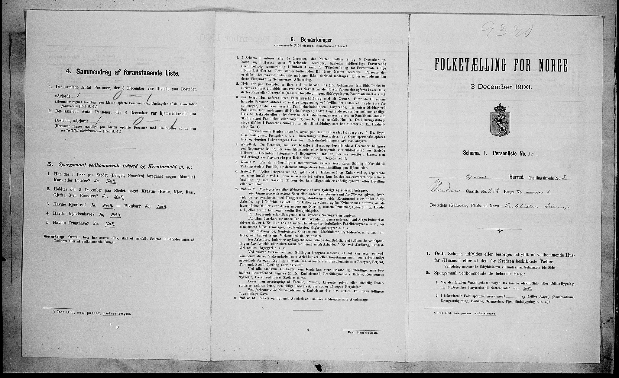 SAH, Folketelling 1900 for 0534 Gran herred, 1900, s. 675