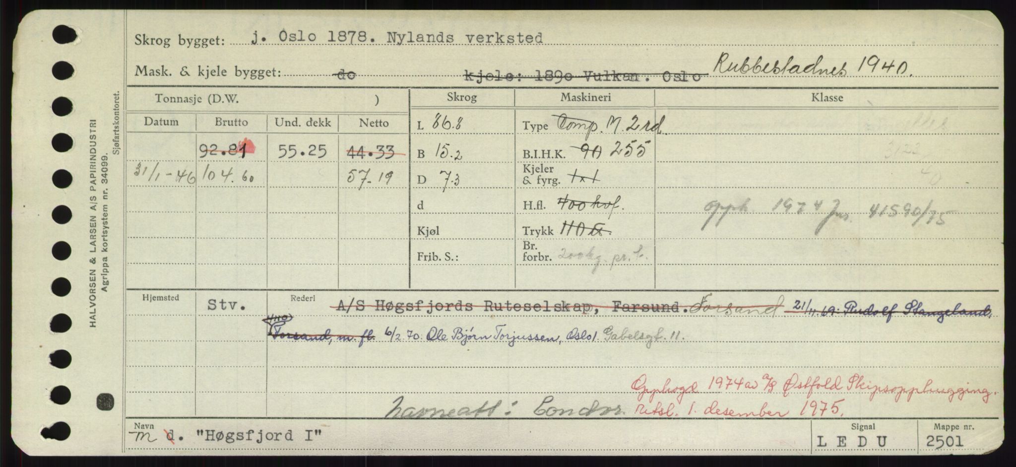 Sjøfartsdirektoratet med forløpere, Skipsmålingen, RA/S-1627/H/Hd/L0017: Fartøy, Holi-Hå, s. 493