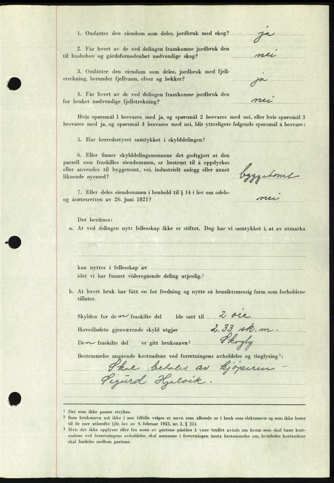 Romsdal sorenskriveri, AV/SAT-A-4149/1/2/2C: Pantebok nr. A21, 1946-1946, Dagboknr: 2385/1946