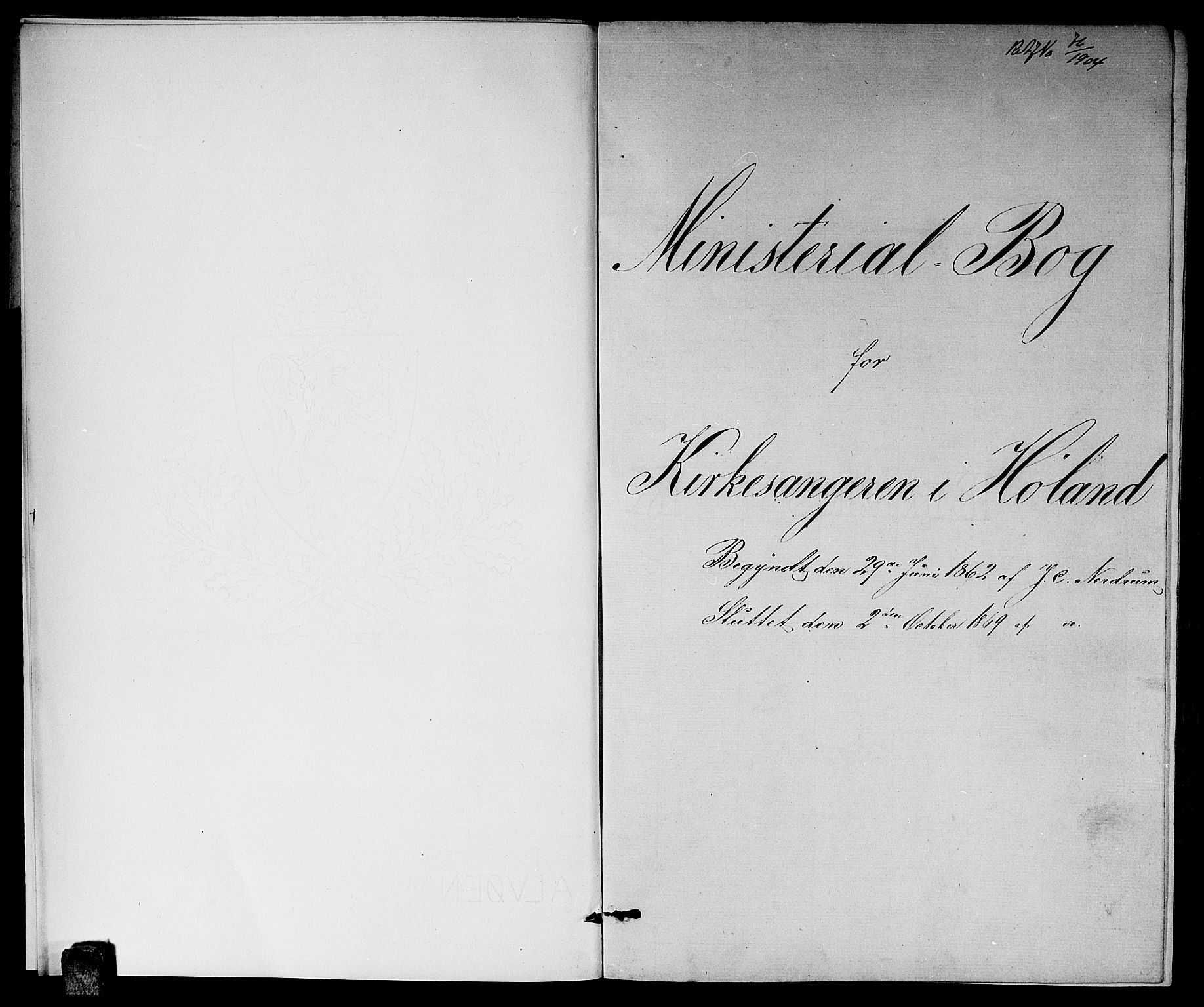 Høland prestekontor Kirkebøker, AV/SAO-A-10346a/G/Ga/L0005: Klokkerbok nr. I 5, 1862-1869