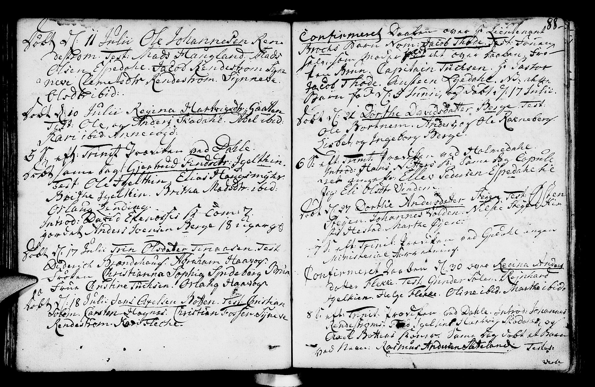 Fjaler sokneprestembete, AV/SAB-A-79801/H/Haa/Haaa/L0003: Ministerialbok nr. A 3, 1799-1814, s. 88