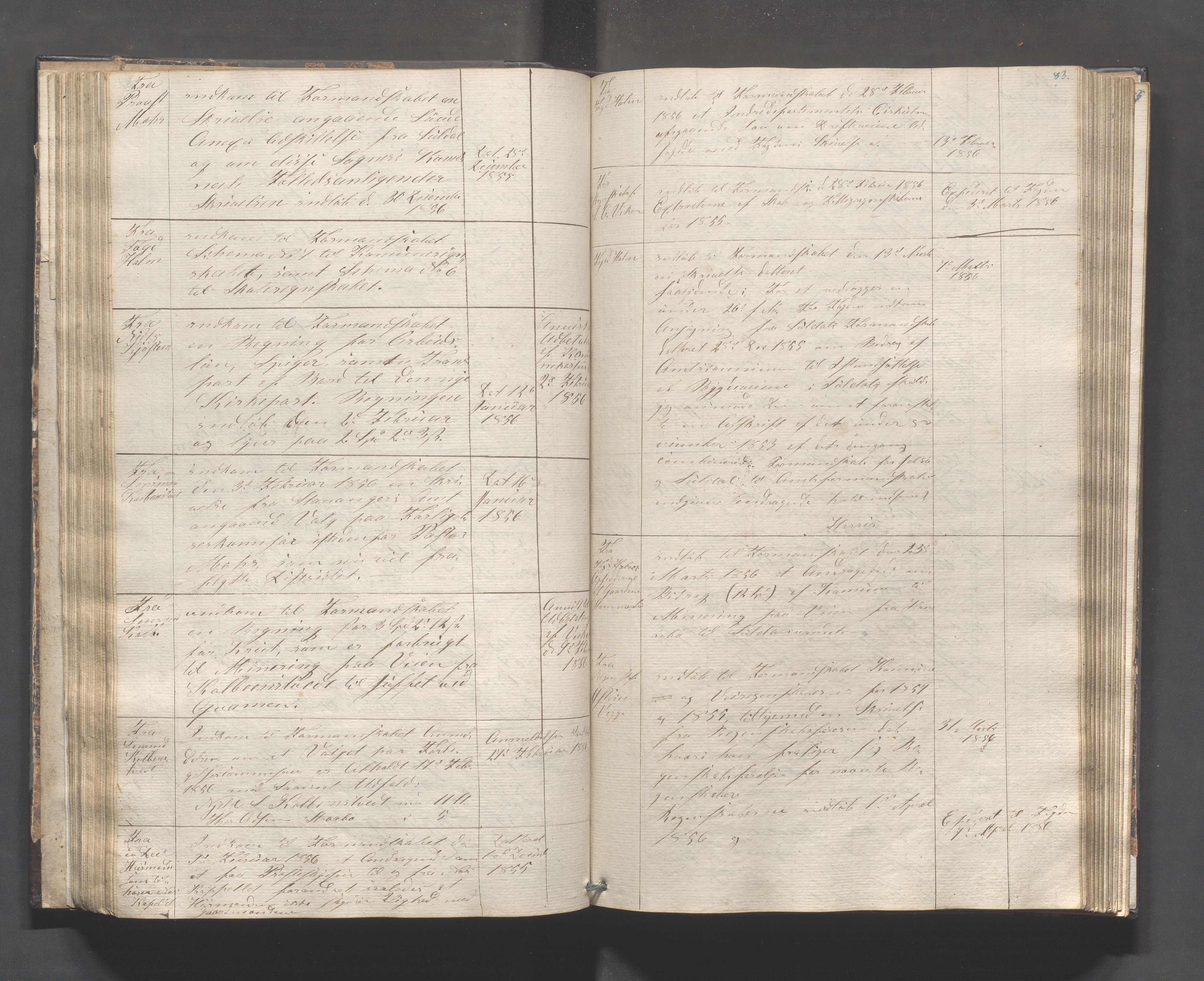 Suldal kommune - Formannskapet/Rådmannen, IKAR/K-101908/C/Ca/L0001: Journal, 1837-1900, s. 83