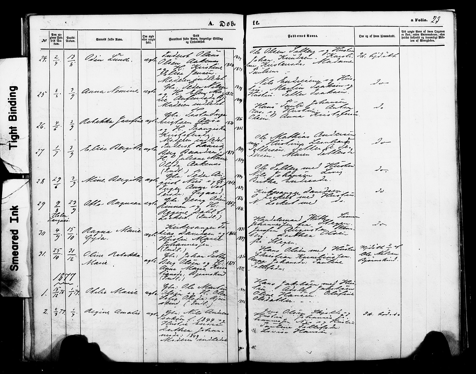 Ministerialprotokoller, klokkerbøker og fødselsregistre - Nordland, SAT/A-1459/898/L1421: Ministerialbok nr. 898A01, 1866-1886, s. 23