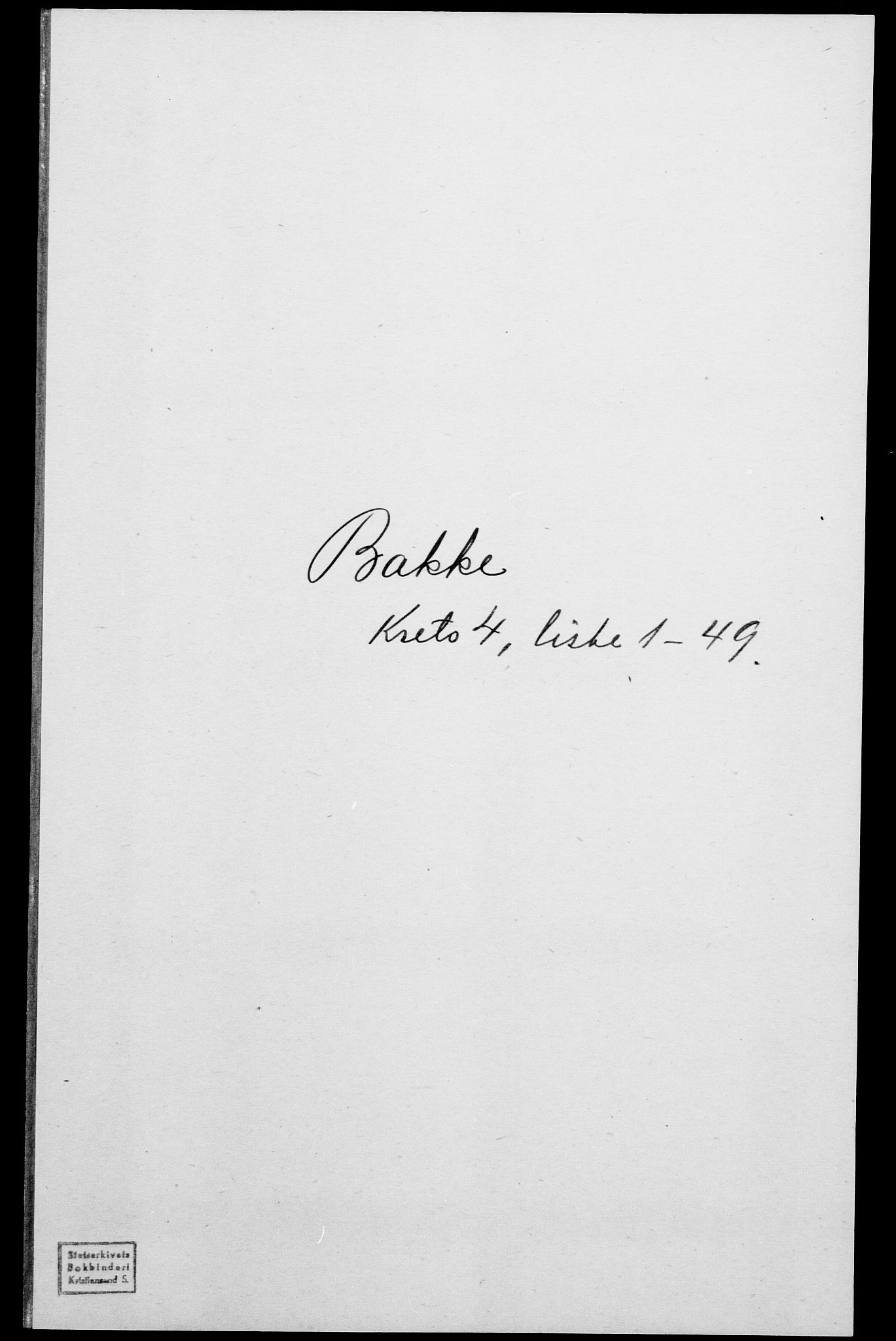 SAK, Folketelling 1875 for 1045P Bakke prestegjeld, 1875, s. 382