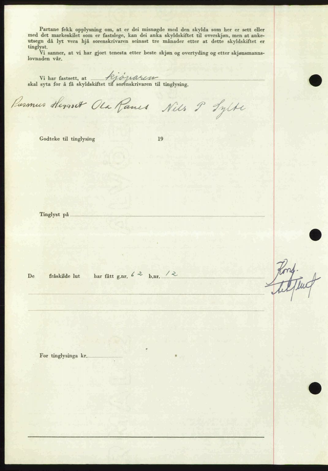 Nordmøre sorenskriveri, AV/SAT-A-4132/1/2/2Ca: Pantebok nr. A115, 1950-1950, Dagboknr: 1900/1950