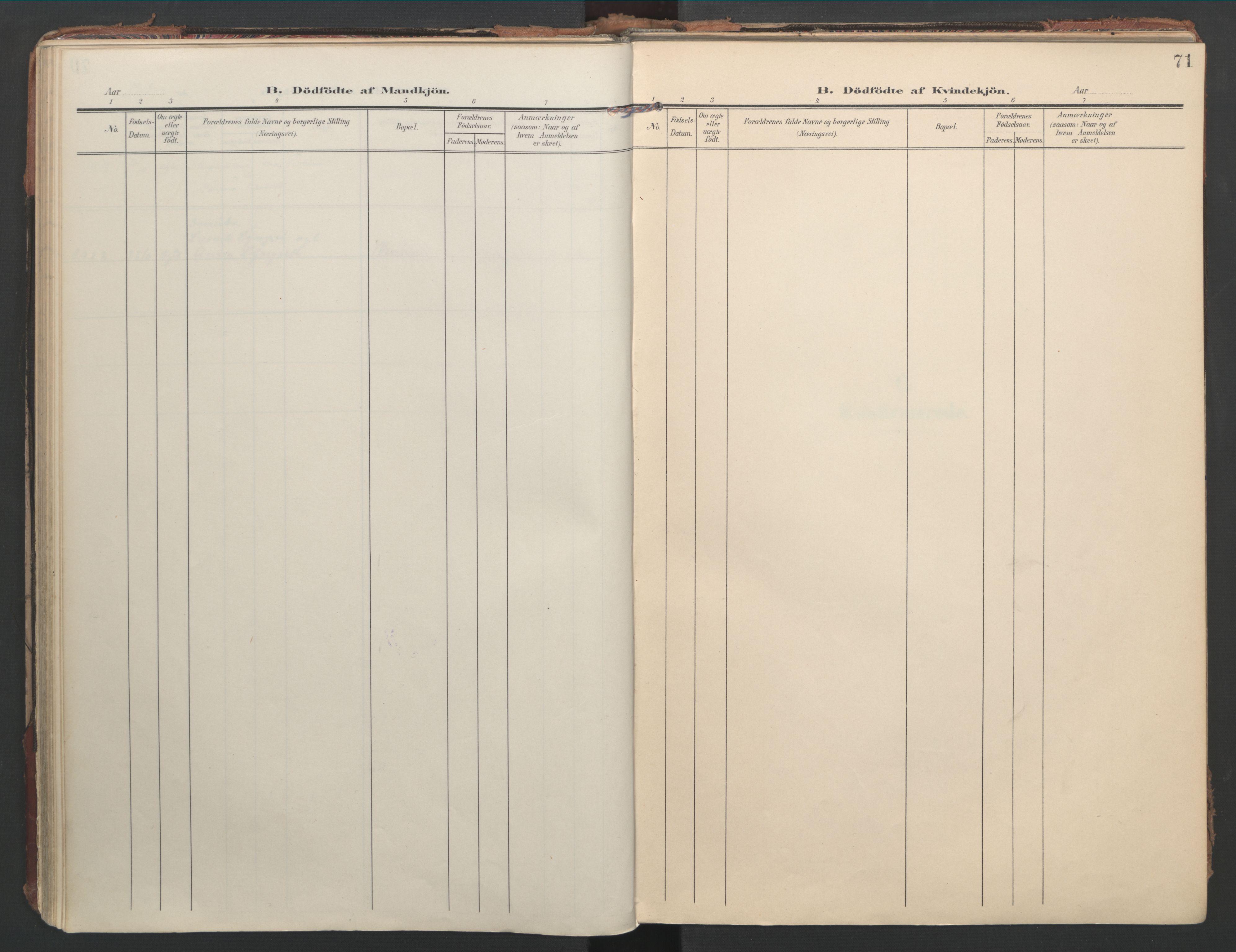 Ministerialprotokoller, klokkerbøker og fødselsregistre - Nord-Trøndelag, SAT/A-1458/744/L0421: Ministerialbok nr. 744A05, 1905-1930, s. 71