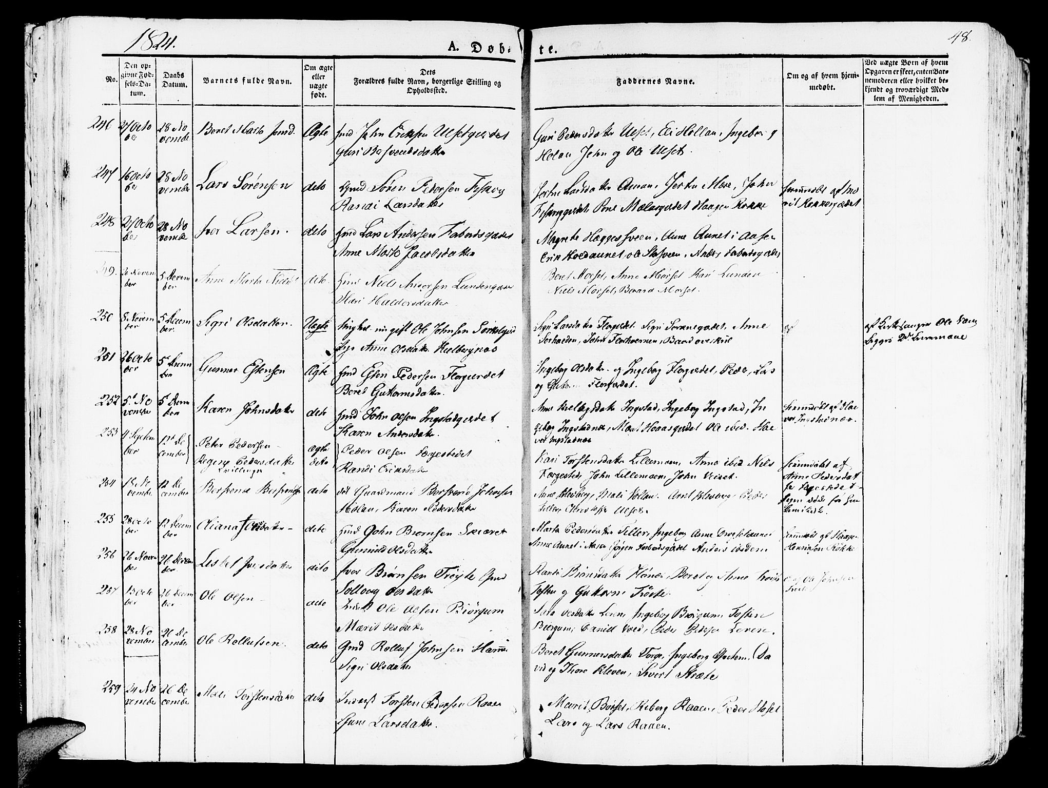 Ministerialprotokoller, klokkerbøker og fødselsregistre - Nord-Trøndelag, AV/SAT-A-1458/709/L0070: Ministerialbok nr. 709A10, 1820-1832, s. 48