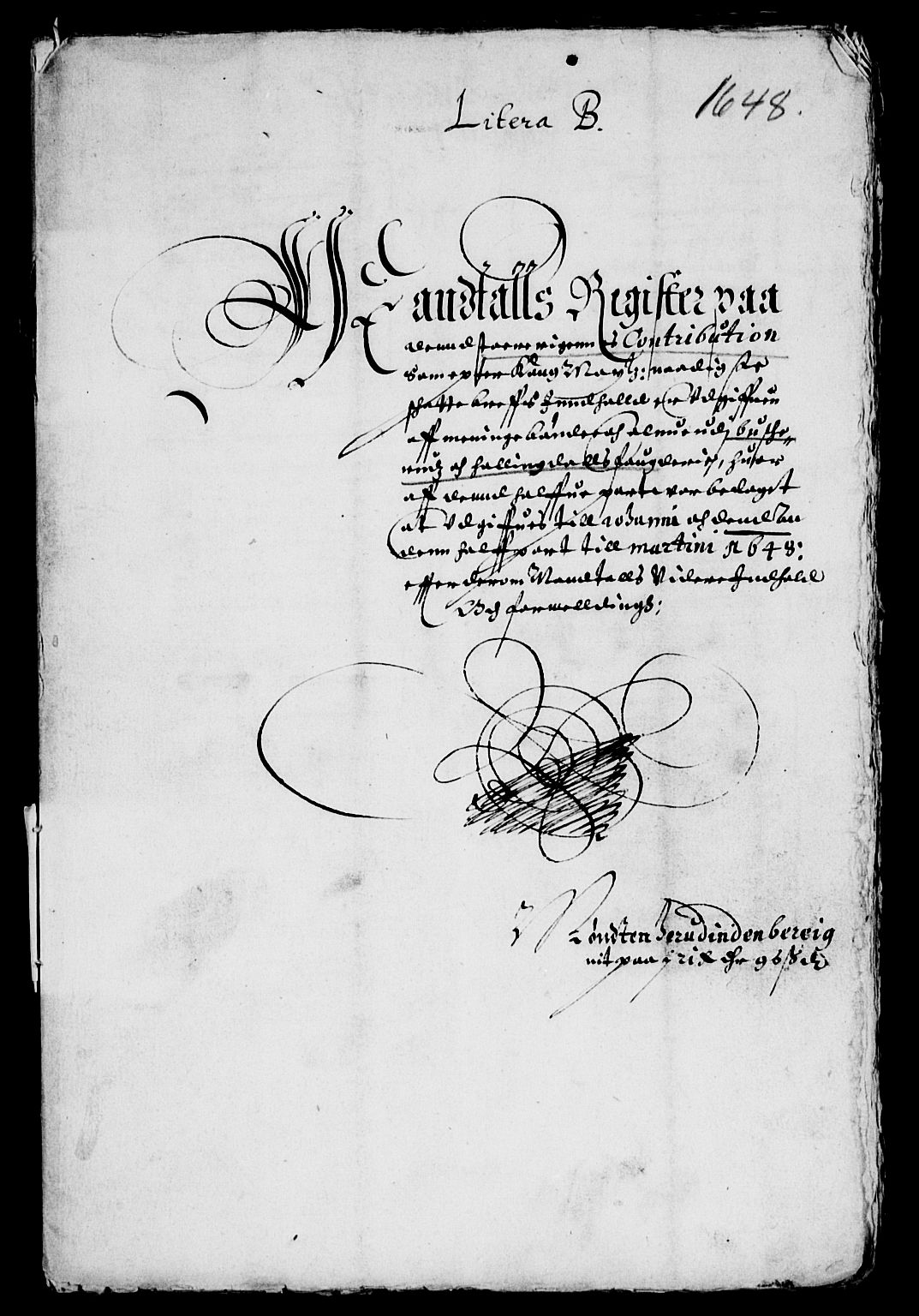 Rentekammeret inntil 1814, Reviderte regnskaper, Lensregnskaper, RA/EA-5023/R/Rb/Rba/L0195: Akershus len, 1648