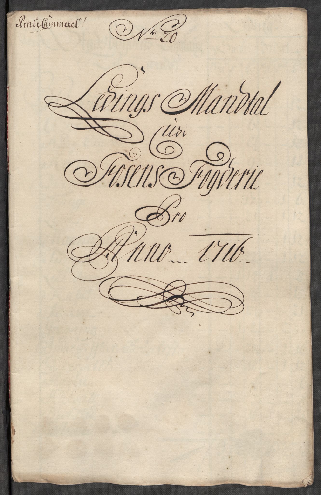 Rentekammeret inntil 1814, Reviderte regnskaper, Fogderegnskap, RA/EA-4092/R57/L3864: Fogderegnskap Fosen, 1716, s. 155