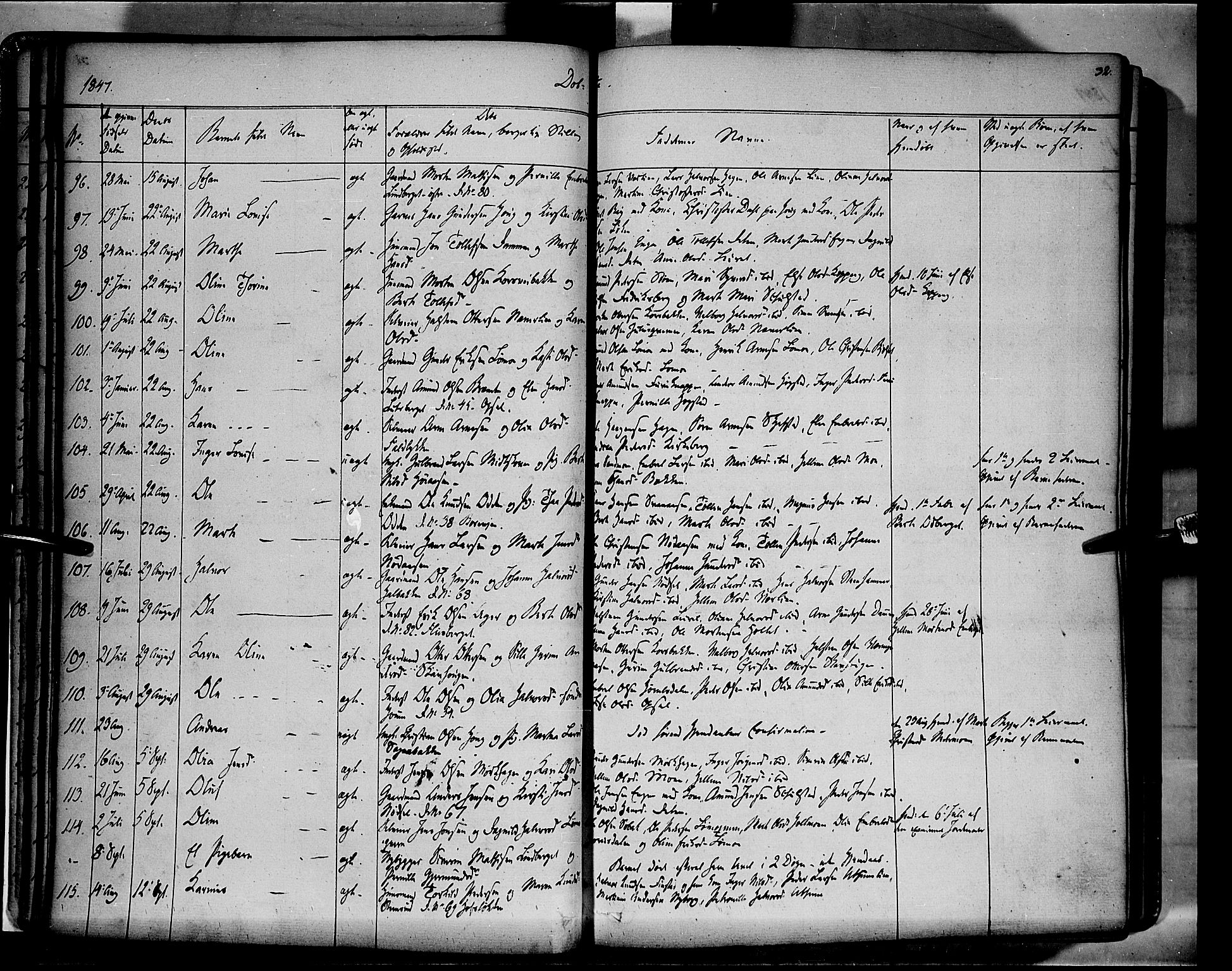 Elverum prestekontor, AV/SAH-PREST-044/H/Ha/Haa/L0009: Ministerialbok nr. 9, 1843-1856, s. 32