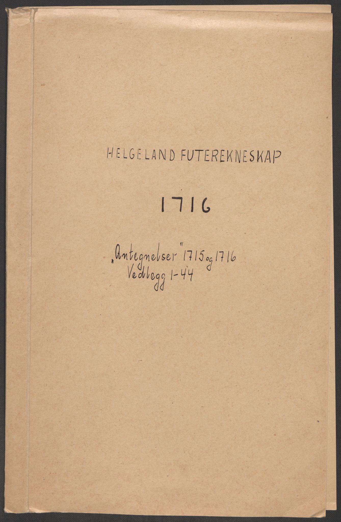 Rentekammeret inntil 1814, Reviderte regnskaper, Fogderegnskap, RA/EA-4092/R65/L4514: Fogderegnskap Helgeland, 1716, s. 323