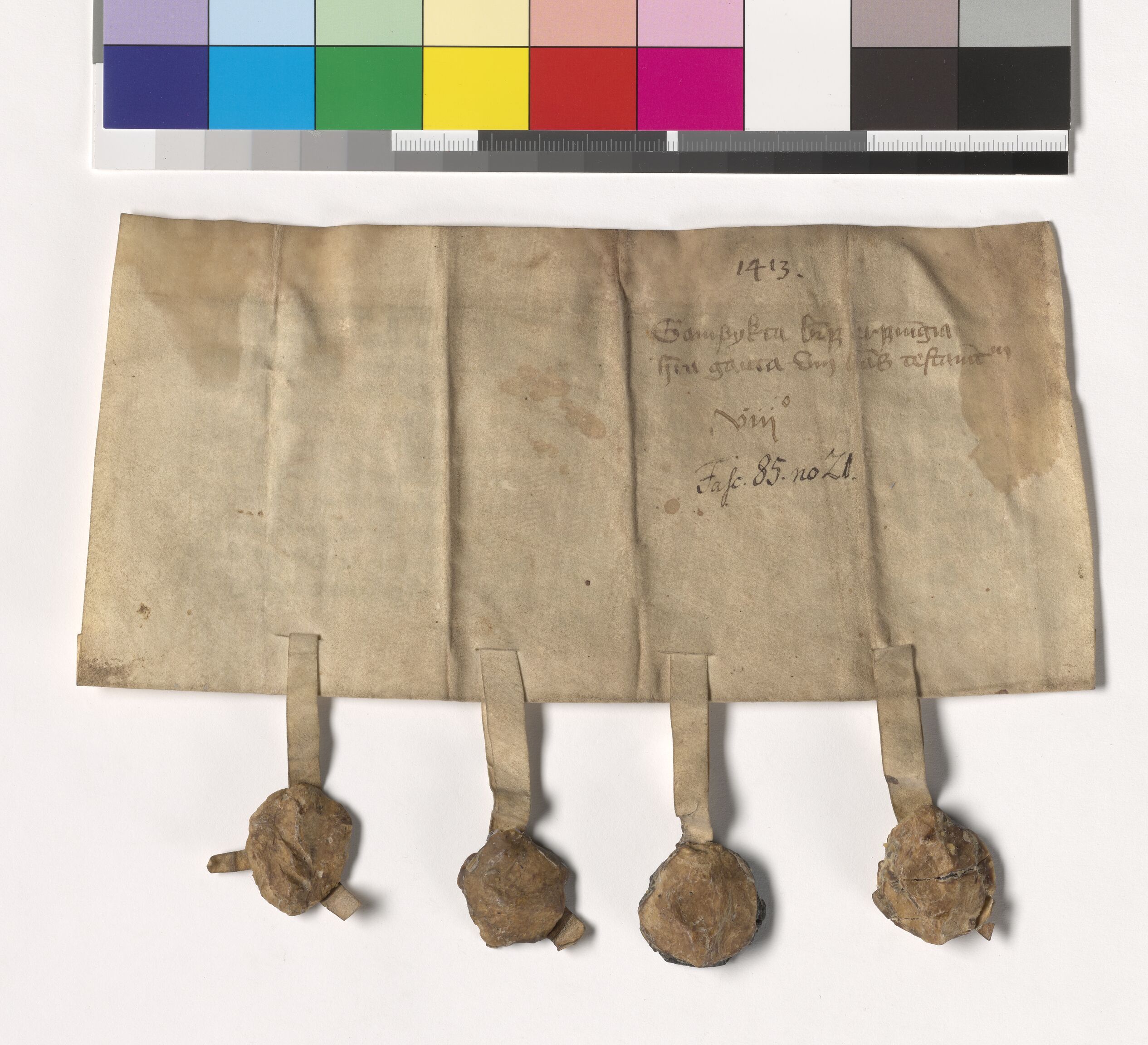 Riksarkivets diplomsamling, AV/RA-EA-5965/F05/L0208: NRA AM fasc. 85 nr. 21-24, 1413, s. 3