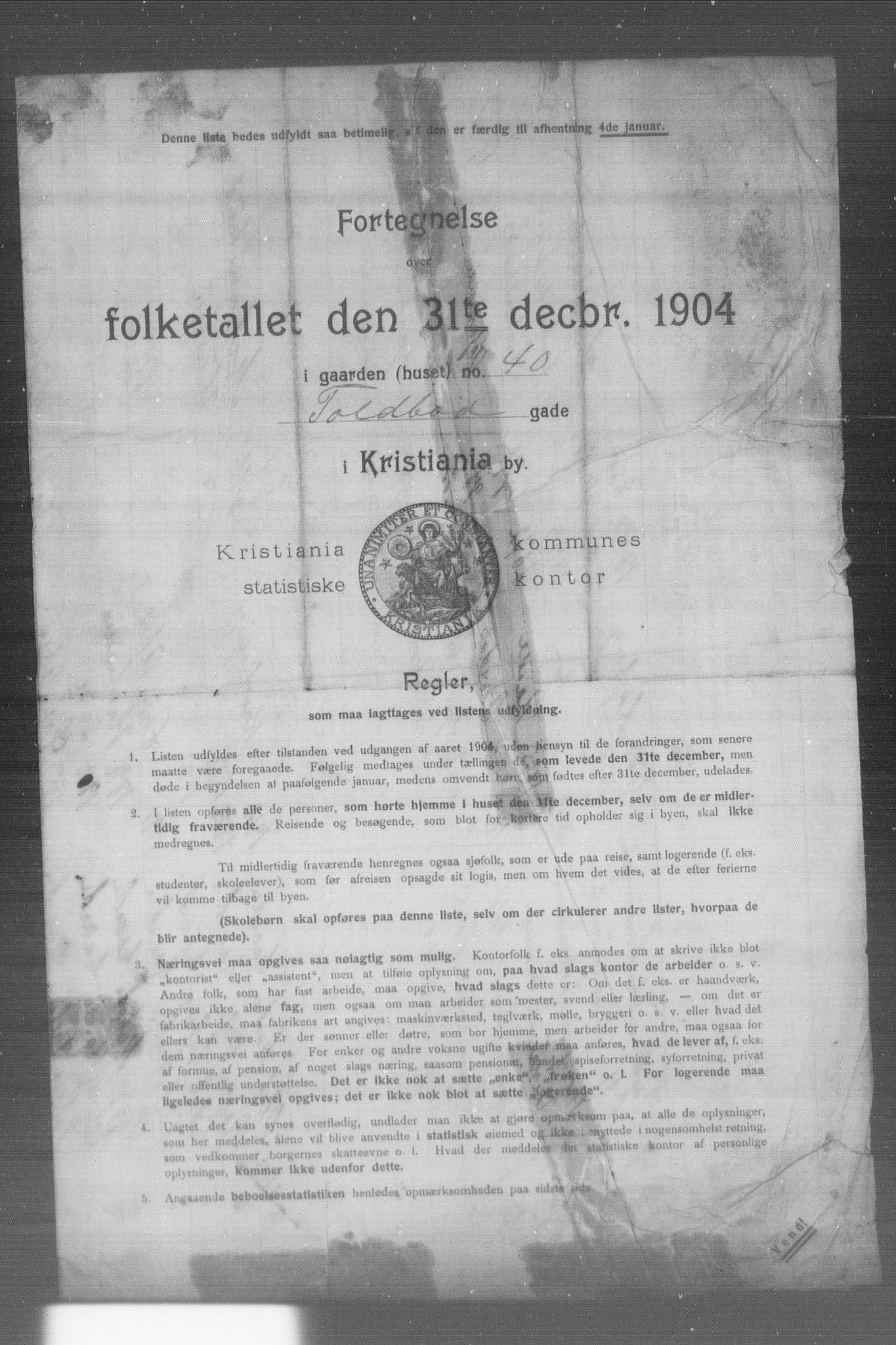 OBA, Kommunal folketelling 31.12.1904 for Kristiania kjøpstad, 1904, s. 21384