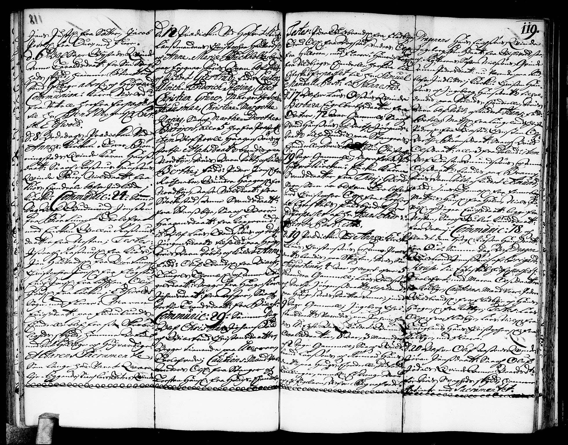 Ullensaker prestekontor Kirkebøker, AV/SAO-A-10236a/F/Fa/L0003: Ministerialbok nr. I 3, 1711-1720, s. 119