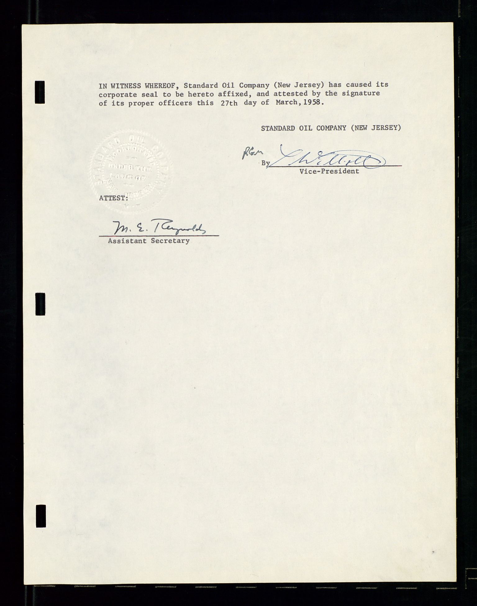 PA 1537 - A/S Essoraffineriet Norge, AV/SAST-A-101957/A/Aa/L0001/0002: Styremøter / Shareholder meetings, board meetings, by laws (vedtekter), 1957-1960, s. 77