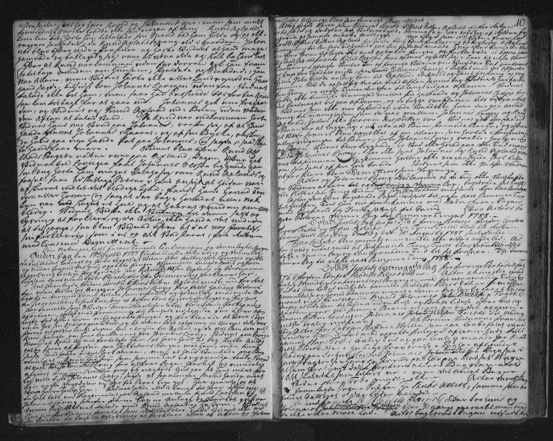 Sunnhordland sorenskrivar, AV/SAB-A-2401/1/F/Faa/L0043: Tingbøker, 1787-1792, s. 9b-10a