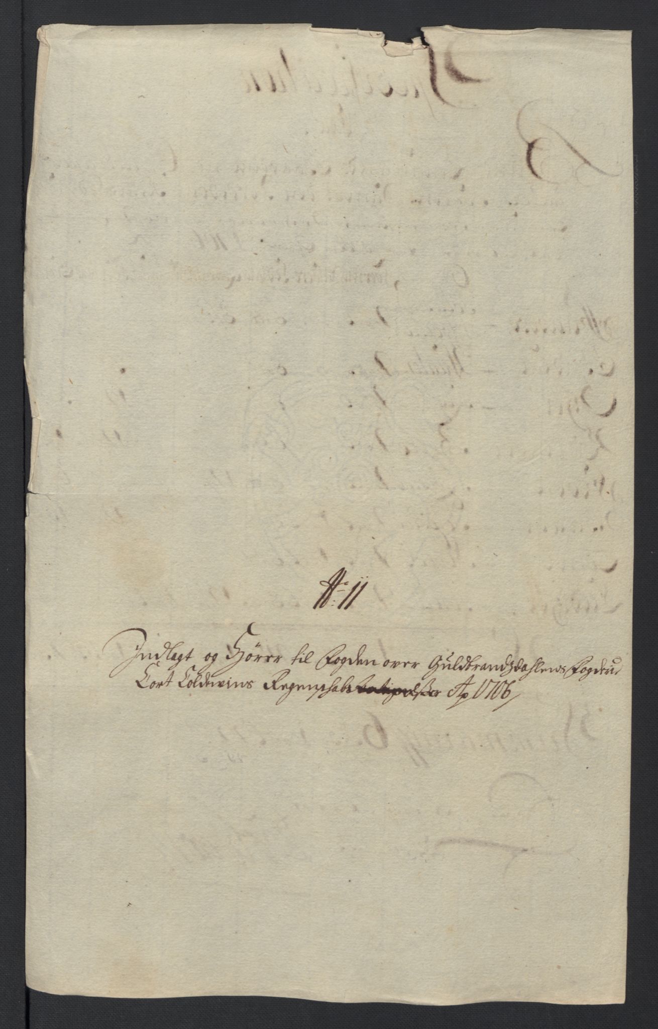 Rentekammeret inntil 1814, Reviderte regnskaper, Fogderegnskap, RA/EA-4092/R17/L1178: Fogderegnskap Gudbrandsdal, 1705-1707, s. 200