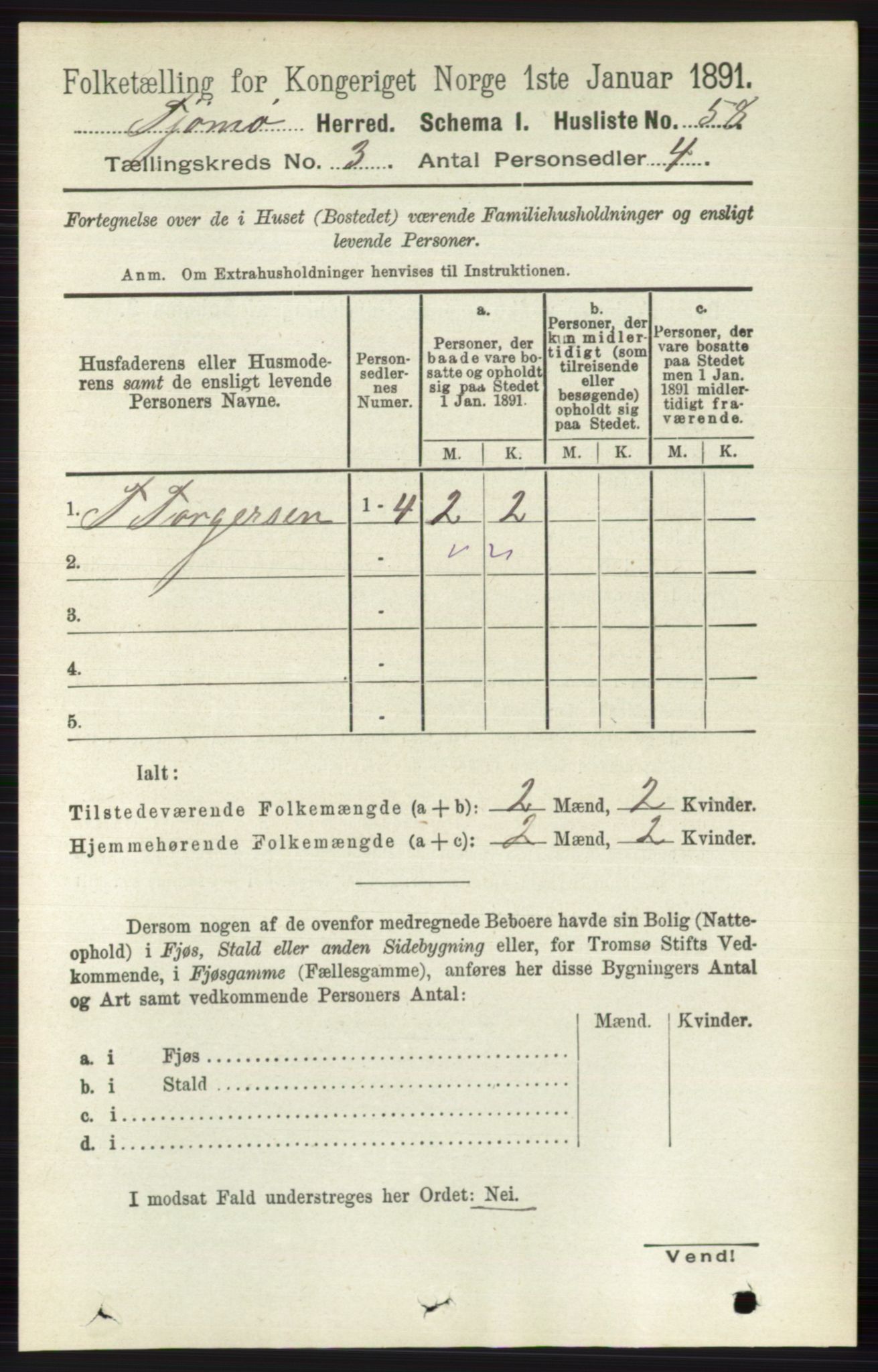 RA, Folketelling 1891 for 0723 Tjøme herred, 1891, s. 861