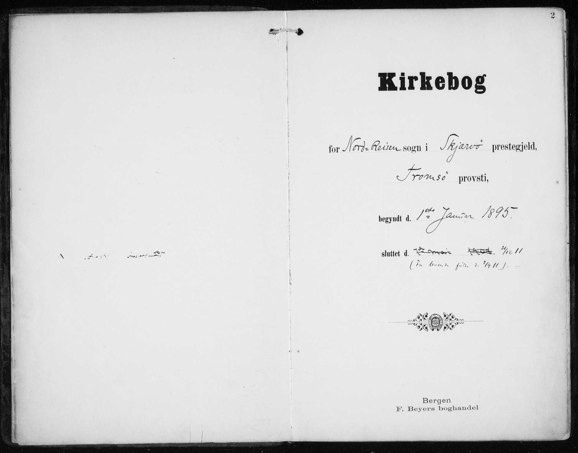 Skjervøy sokneprestkontor, SATØ/S-1300/H/Ha/Haa/L0017kirke: Ministerialbok nr. 17, 1895-1911, s. 2