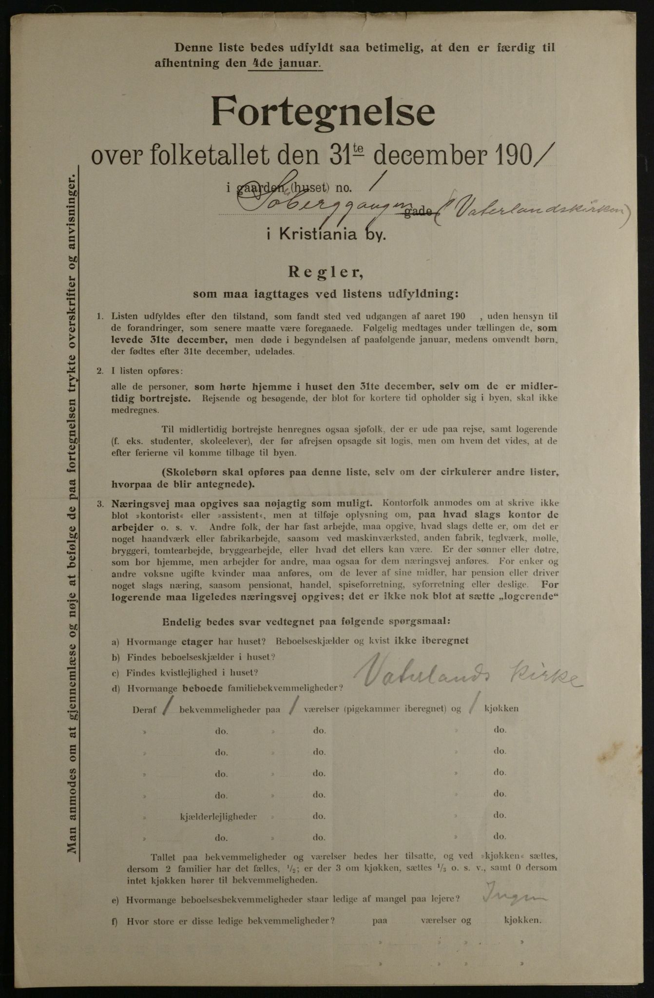 OBA, Kommunal folketelling 31.12.1901 for Kristiania kjøpstad, 1901, s. 16342