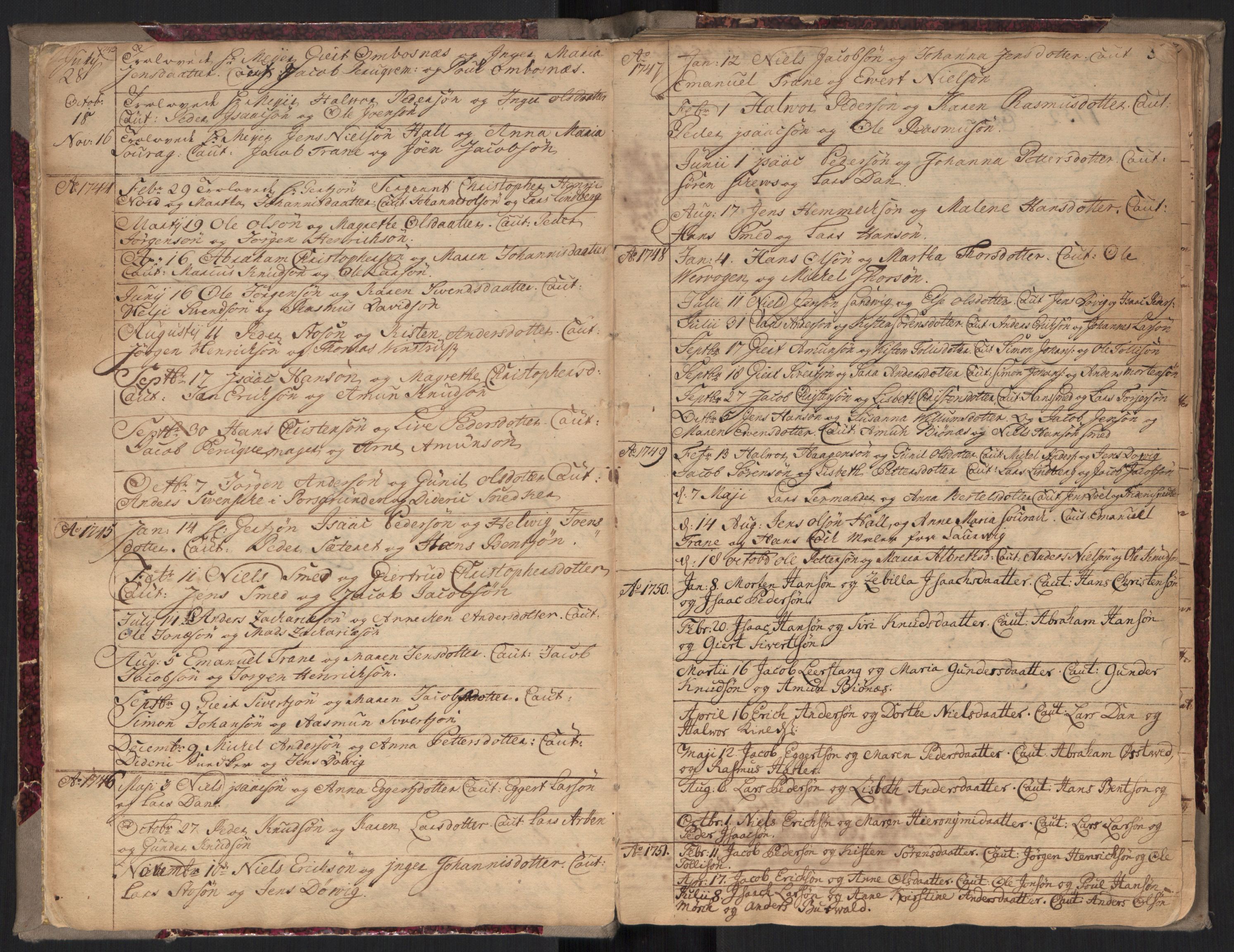 Brevik kirkebøker, SAKO/A-255/F/Fa/L0002: Ministerialbok nr. 2, 1720-1764