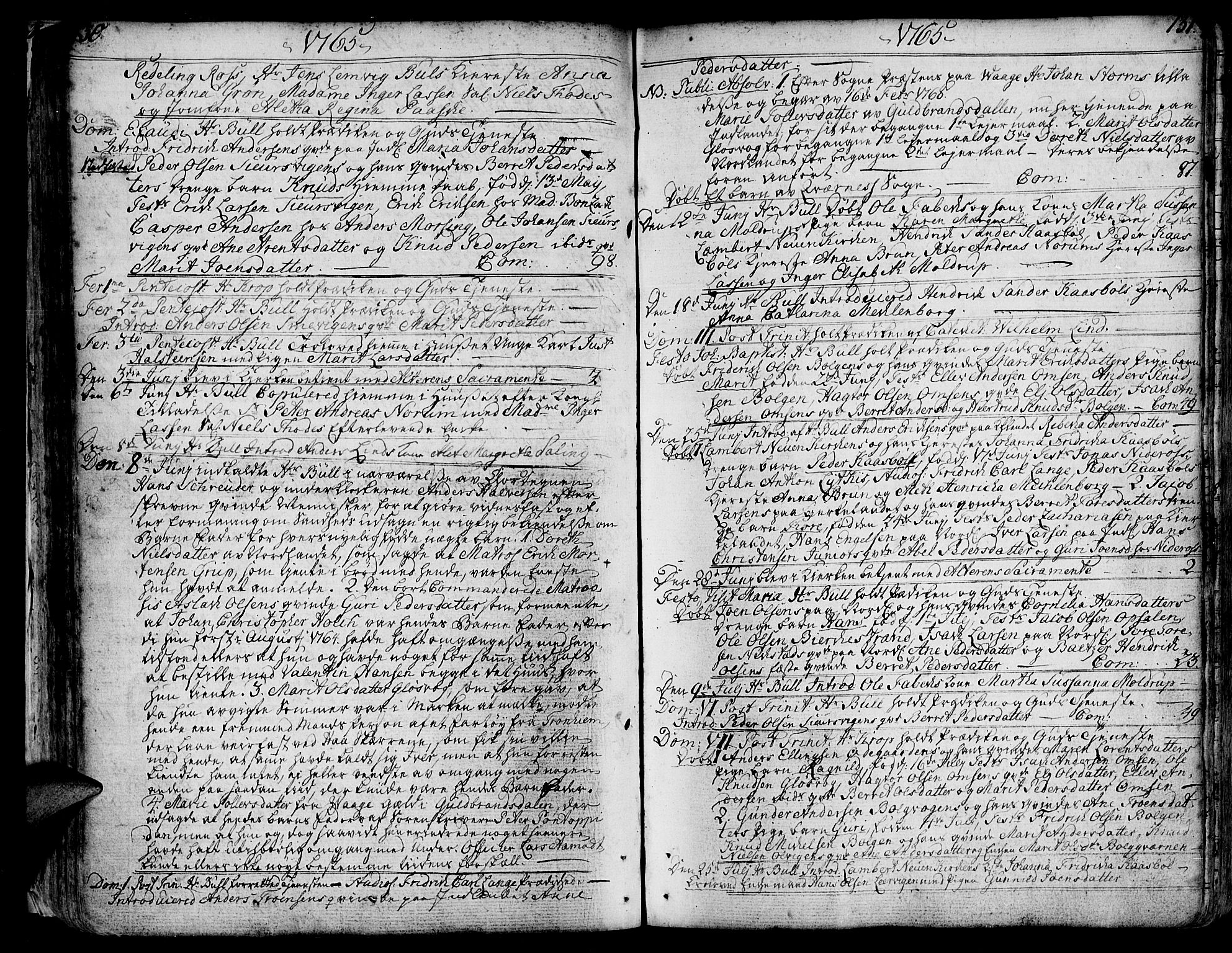 Ministerialprotokoller, klokkerbøker og fødselsregistre - Møre og Romsdal, AV/SAT-A-1454/572/L0840: Ministerialbok nr. 572A03, 1754-1784, s. 130-131