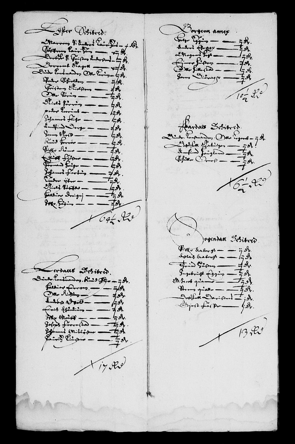 Rentekammeret inntil 1814, Reviderte regnskaper, Lensregnskaper, AV/RA-EA-5023/R/Rb/Rbt/L0098: Bergenhus len, 1642-1644