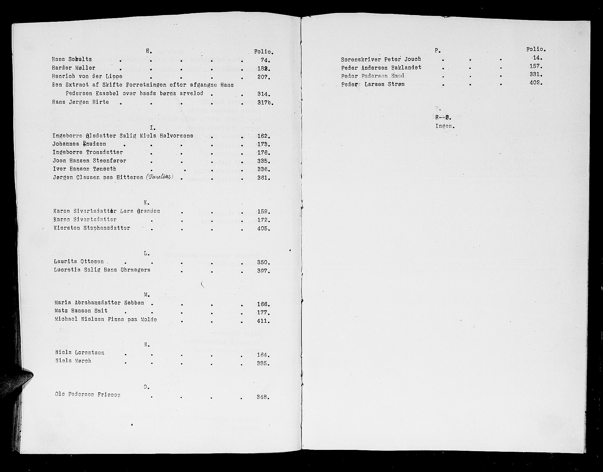 Trondheim byfogd, AV/SAT-A-0003/1/3/3A/L0011: Skifteprotokoll - gml.nr.11a. U, 1732-1735