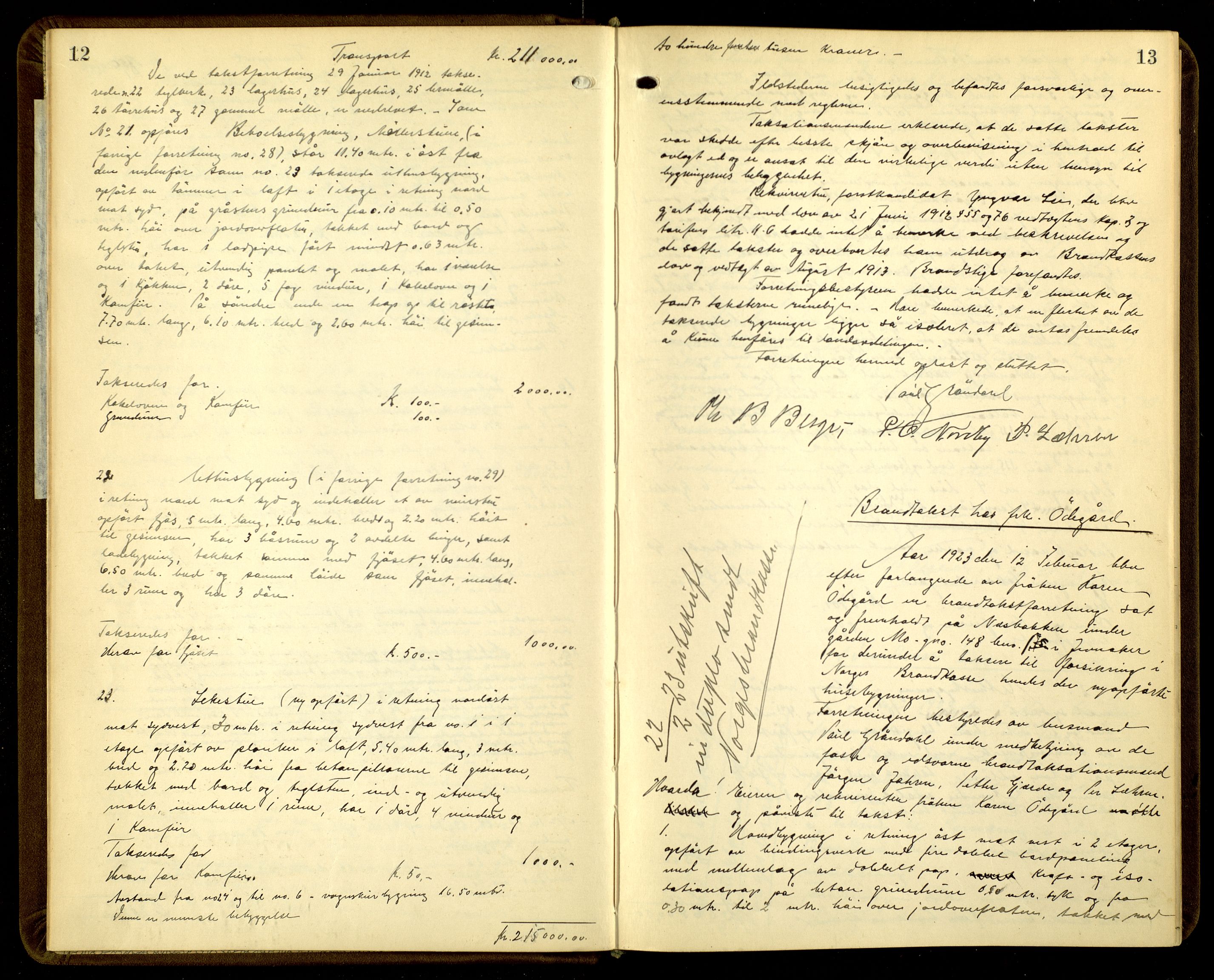 Norges Brannkasse, Jevnaker, AV/SAH-NBRANJ-048/F/L0004: Branntakstprotokoll, 1923-1941
