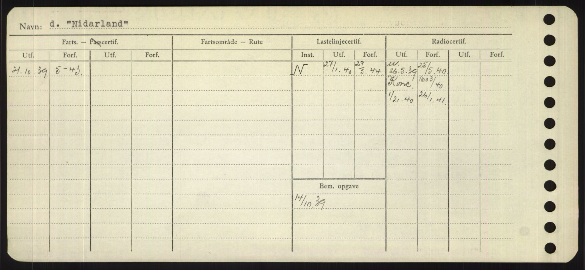 Sjøfartsdirektoratet med forløpere, Skipsmålingen, RA/S-1627/H/Hd/L0026: Fartøy, N-Norhol, s. 190