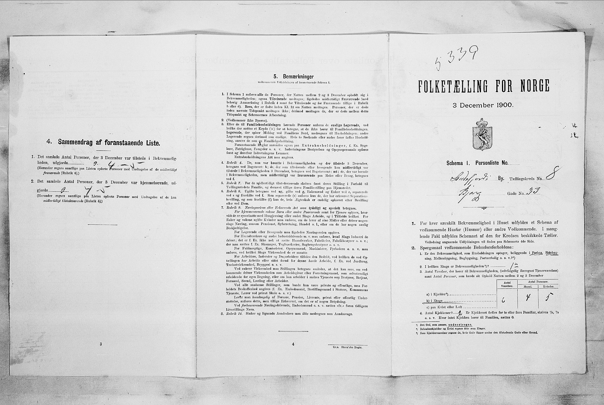 RA, Folketelling 1900 for 0706 Sandefjord kjøpstad, 1900, s. 2124
