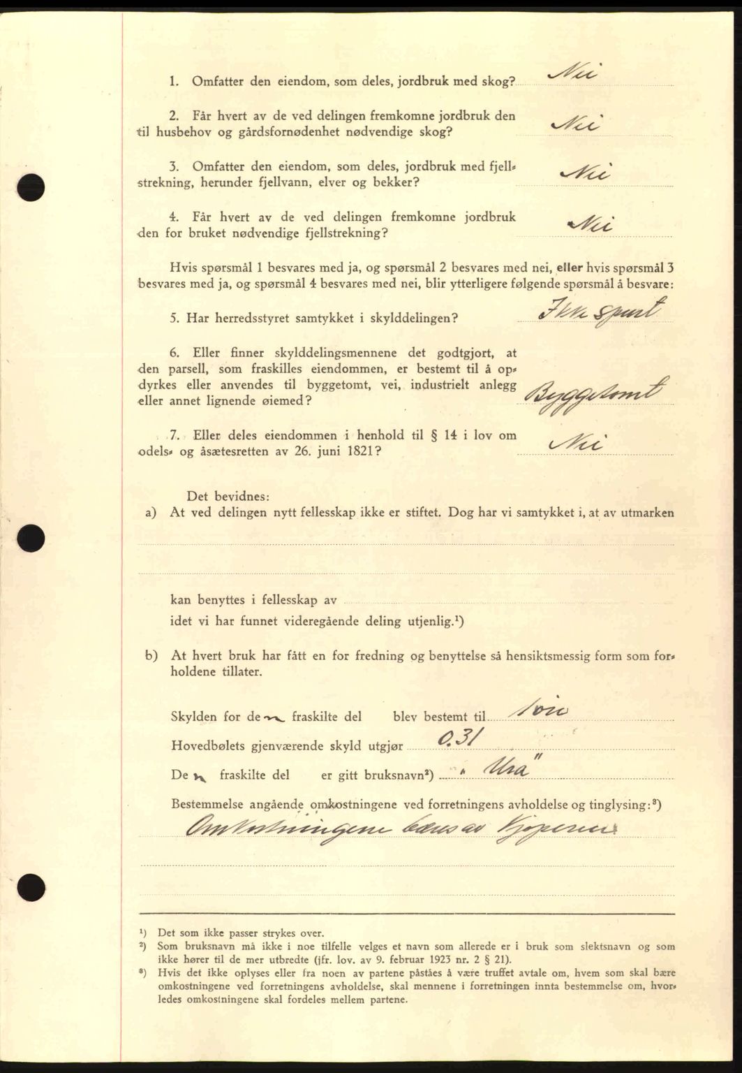 Nordmøre sorenskriveri, AV/SAT-A-4132/1/2/2Ca: Pantebok nr. A94, 1942-1943, Dagboknr: 307/1943