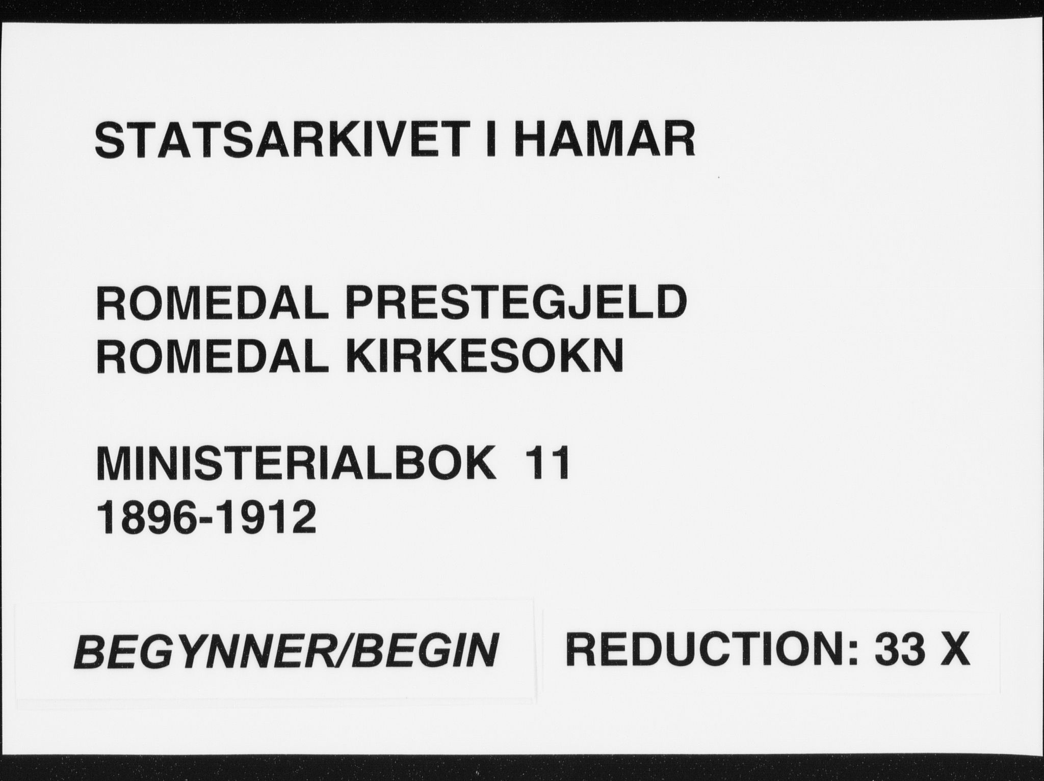 Romedal prestekontor, AV/SAH-PREST-004/K/L0011: Ministerialbok nr. 11, 1896-1912