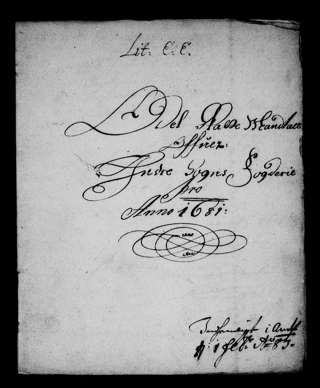 Rentekammeret inntil 1814, Reviderte regnskaper, Stiftamtstueregnskaper, Bergen stiftamt, RA/EA-6043/R/Rc/L0061: Bergen stiftamt, 1681