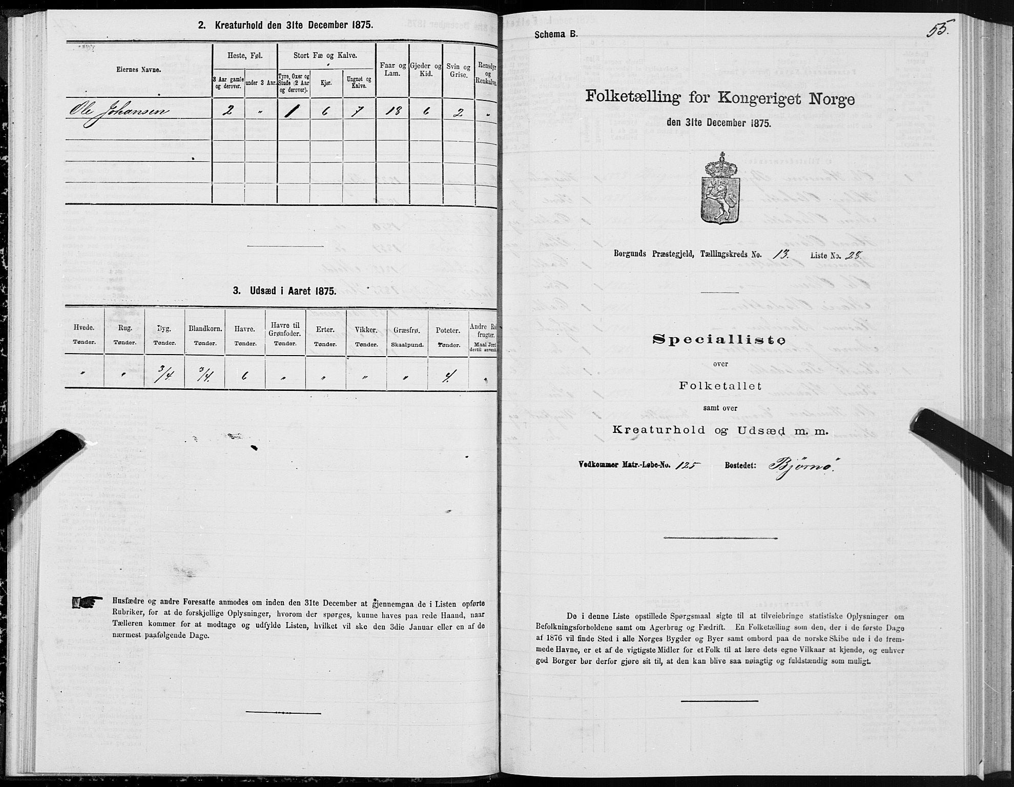 SAT, Folketelling 1875 for 1531P Borgund prestegjeld, 1875, s. 7055